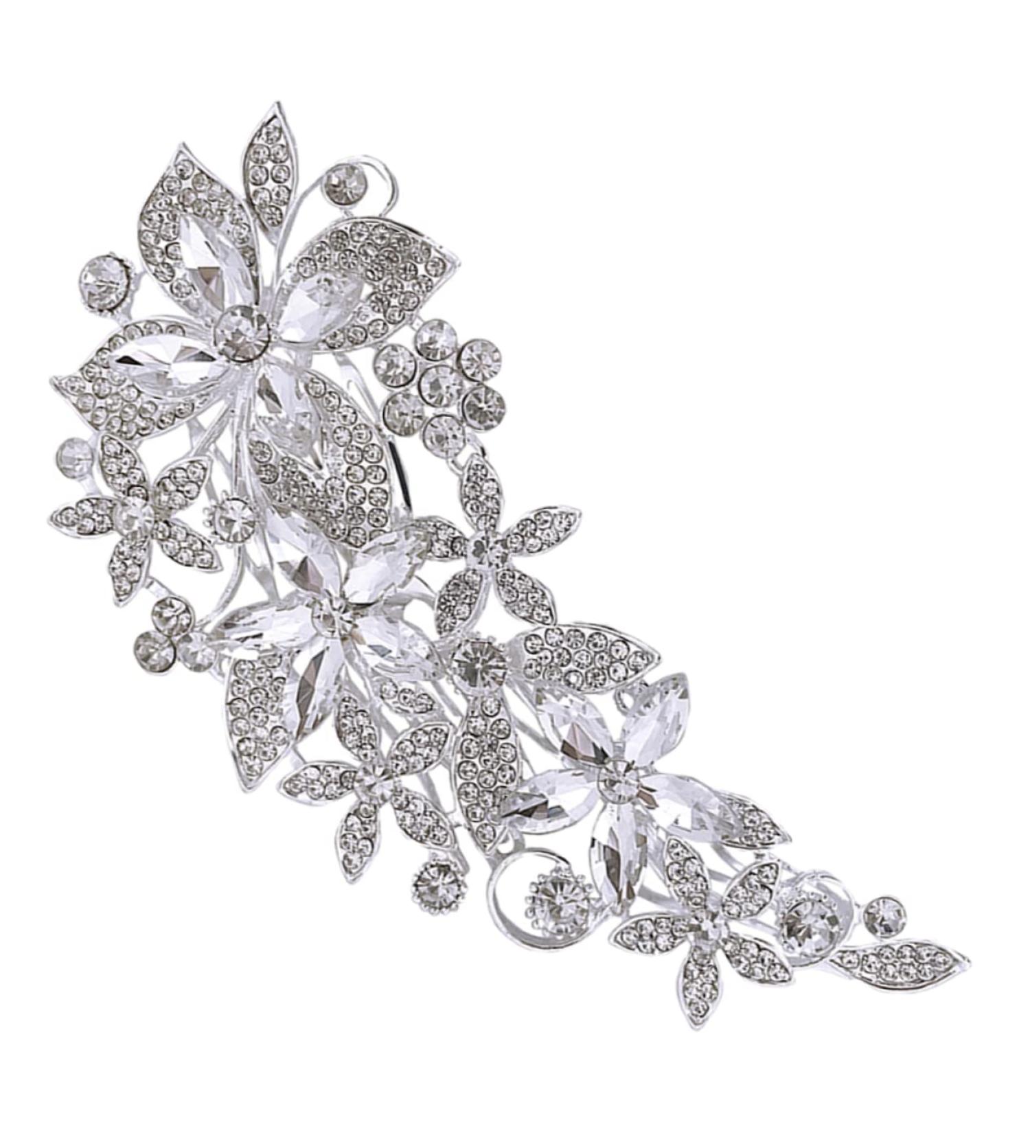 HAPINARY Side Comb Wedding Headband White Pearl Headband White Headbands Wedding Hair Comb Bridesmaid Hair Accessories Tiara Bride Accessories Hair up Rhinestone Banquet Prom - Buy Online on SooperMarket.com