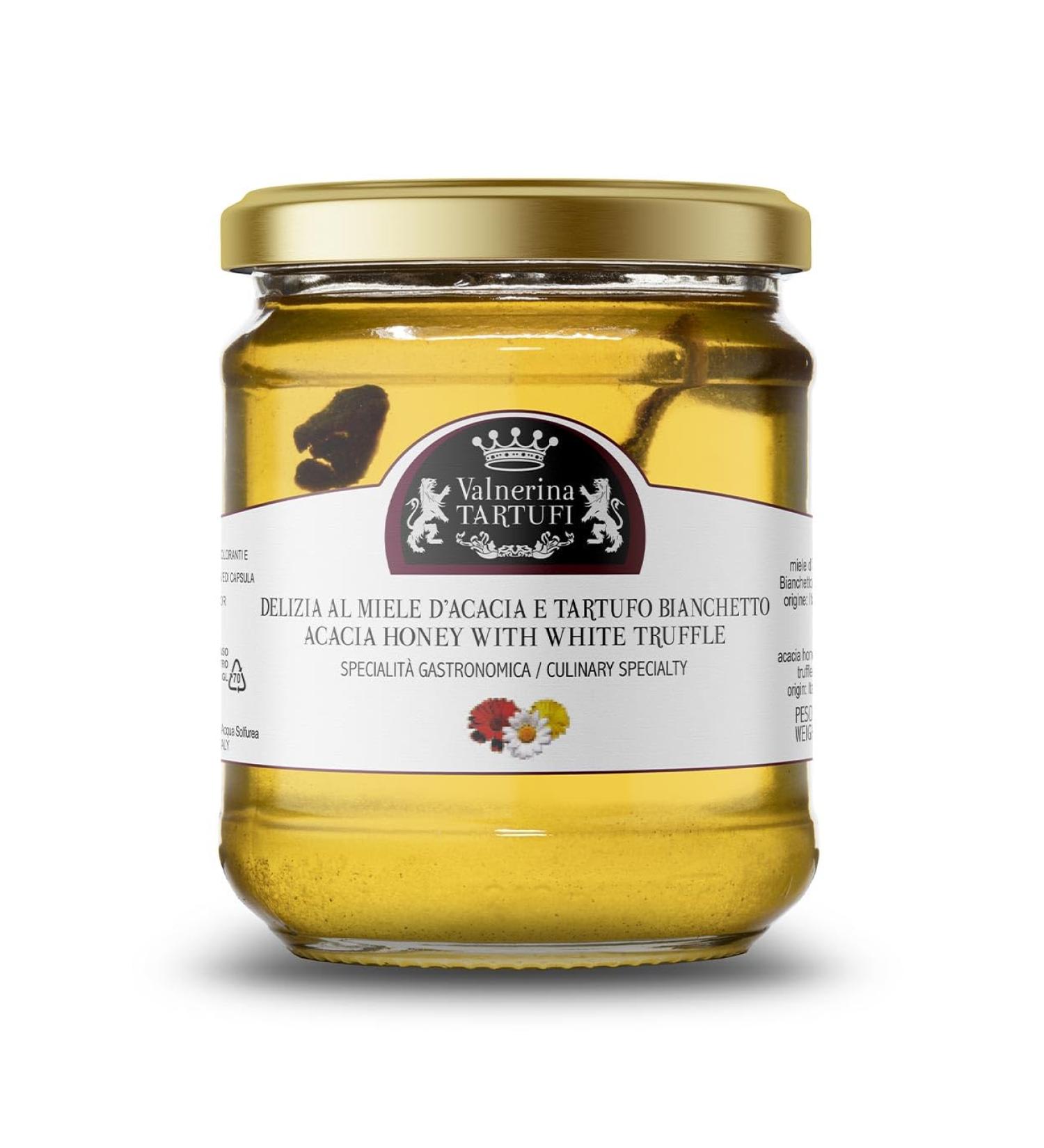 Valnerina Tartufi Acacia Honey with White Truffle 250g - Cheese Gastronomic Specialty - Buy Online on SooperMarket.com