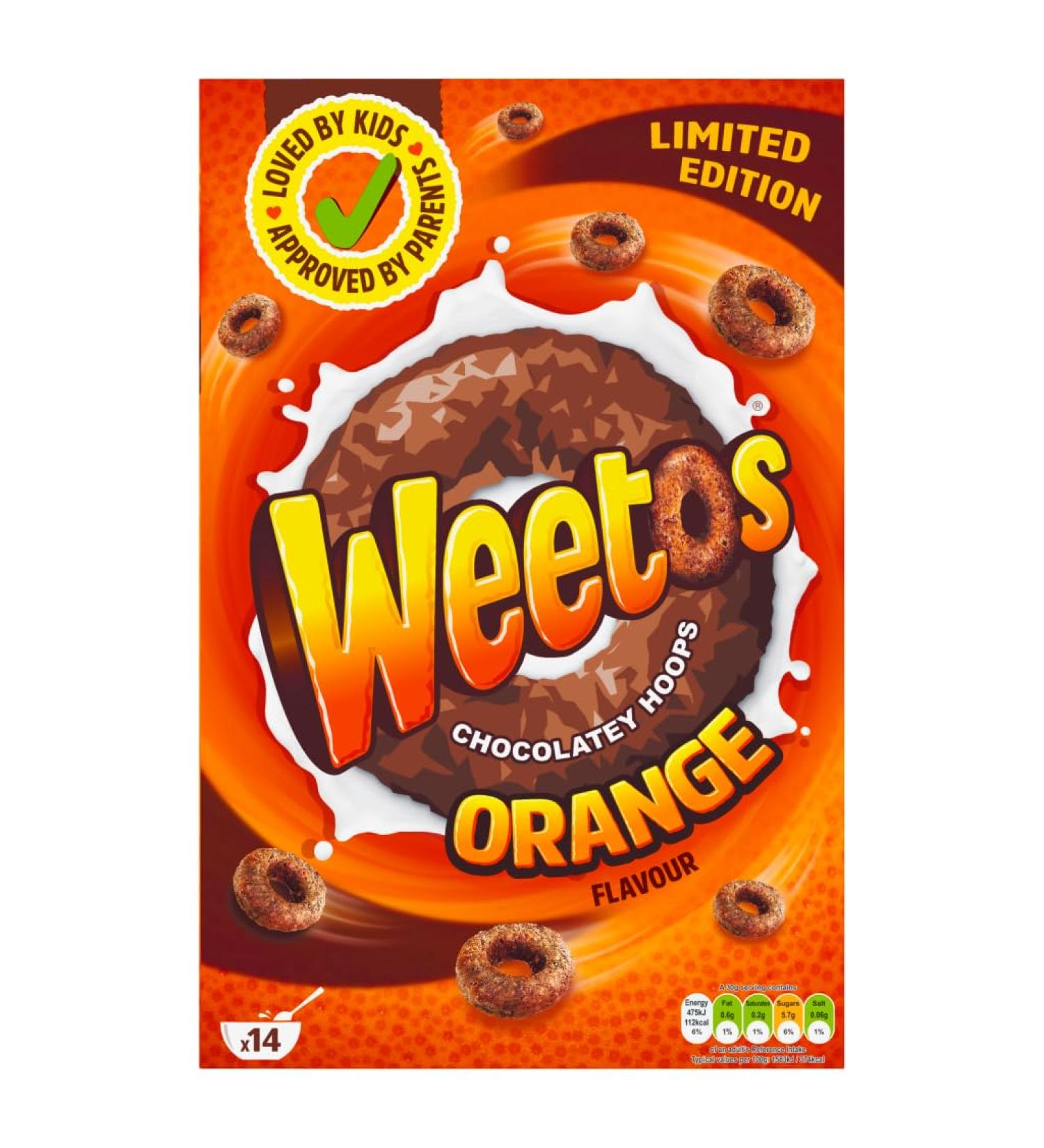 Weetos Limited Edition Chocolatey Hoops Orange Flavour 420g
