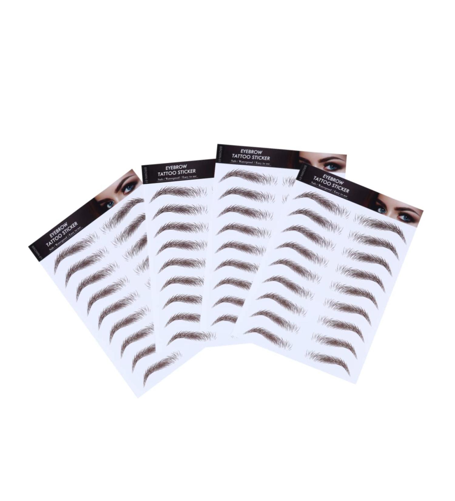 4pcs Eyebrow Stickers Eyebrows Stickers 6d Eyebrow Brow Shaper Imitation Eyebrow Make up Tool 4d - Buy Online on SooperMarket.com