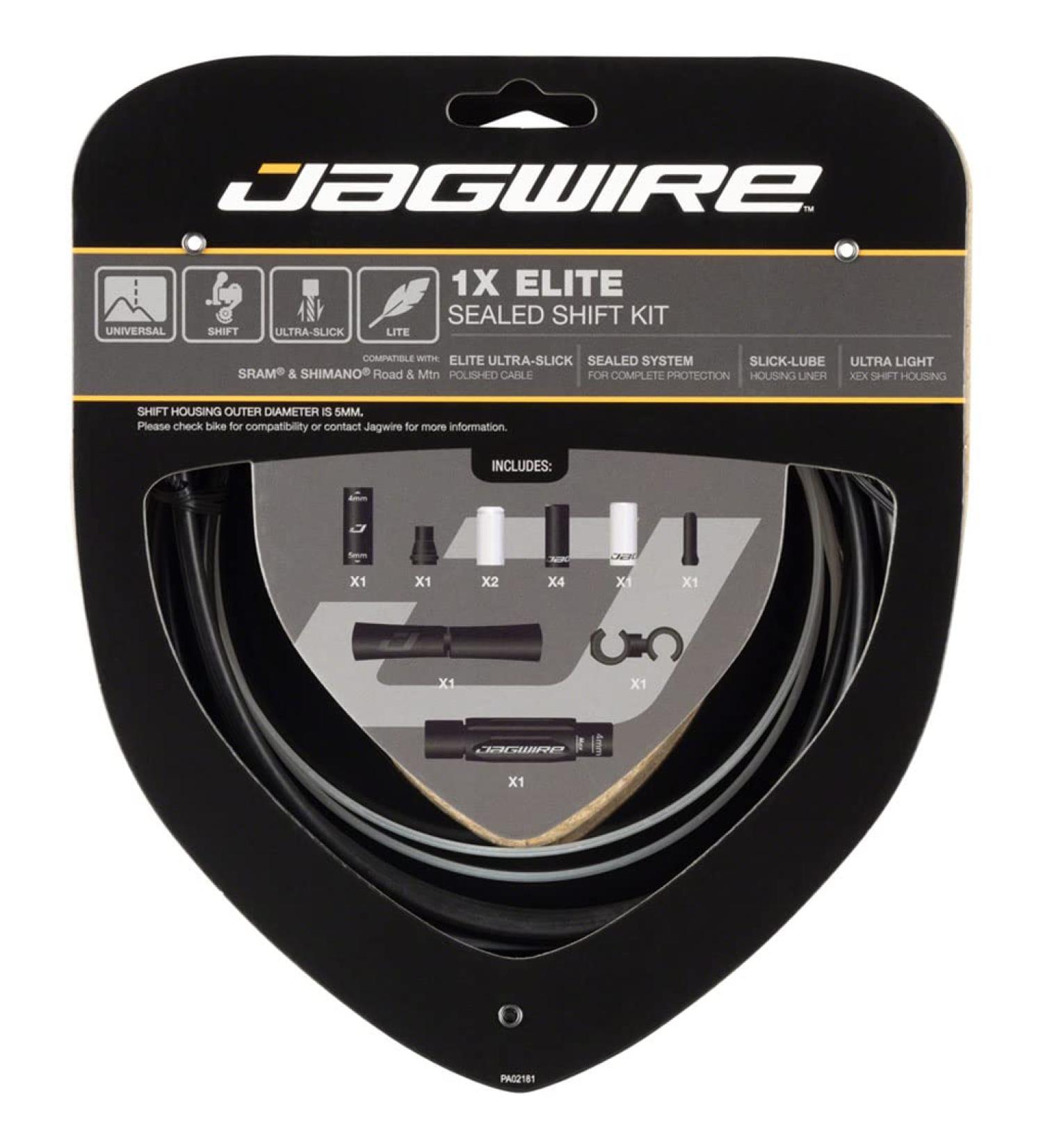 Jagwire 1x Elite Sealed Shift Cable Kit SRAM/Shimano Polished Ultra-Slick Cable