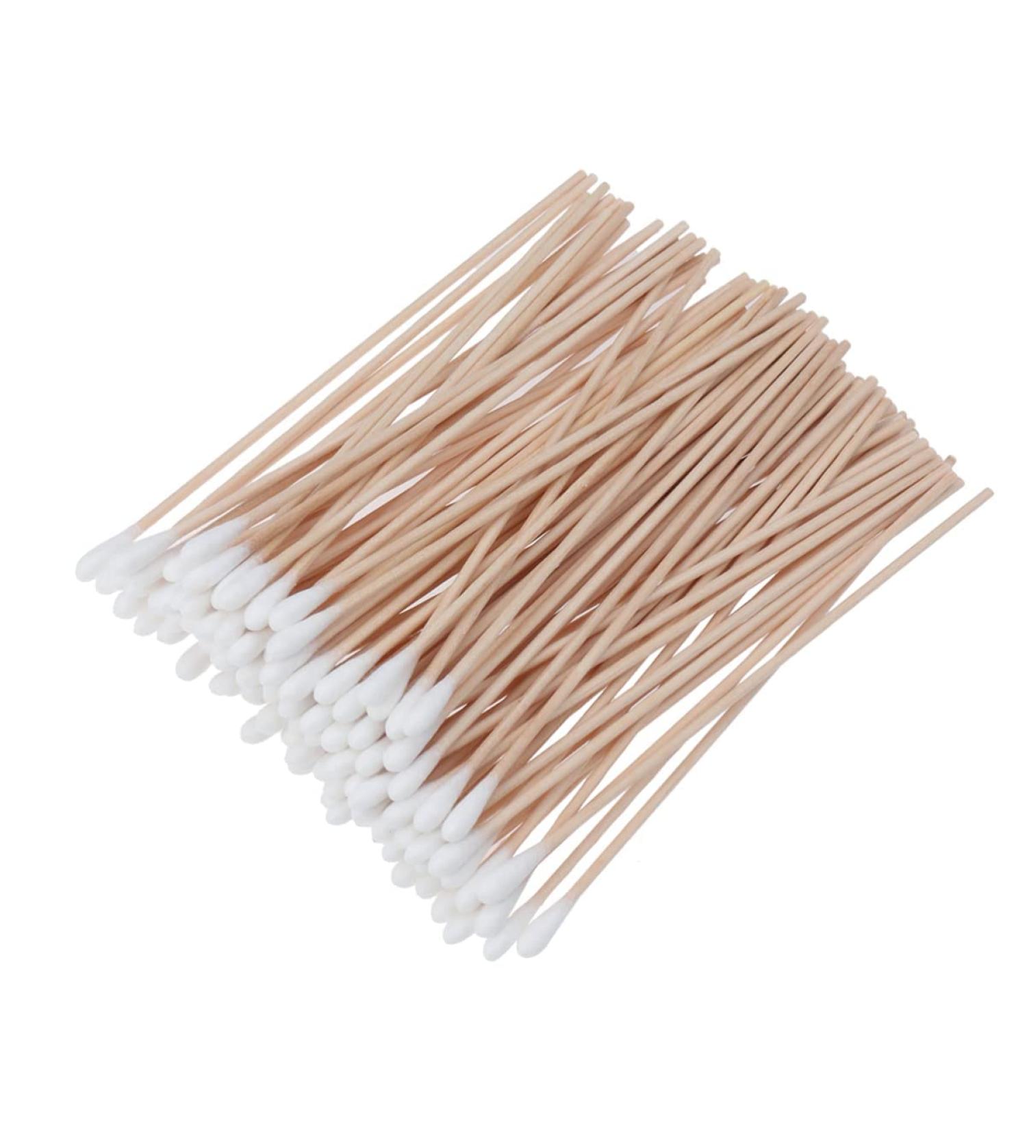 Buy Latrate 100pc Extra Long Cotton Swabs - 15cm Wooden Handle for Makeup Cleaning & More | International Shipping Available - Buy Online on SooperMarket.com