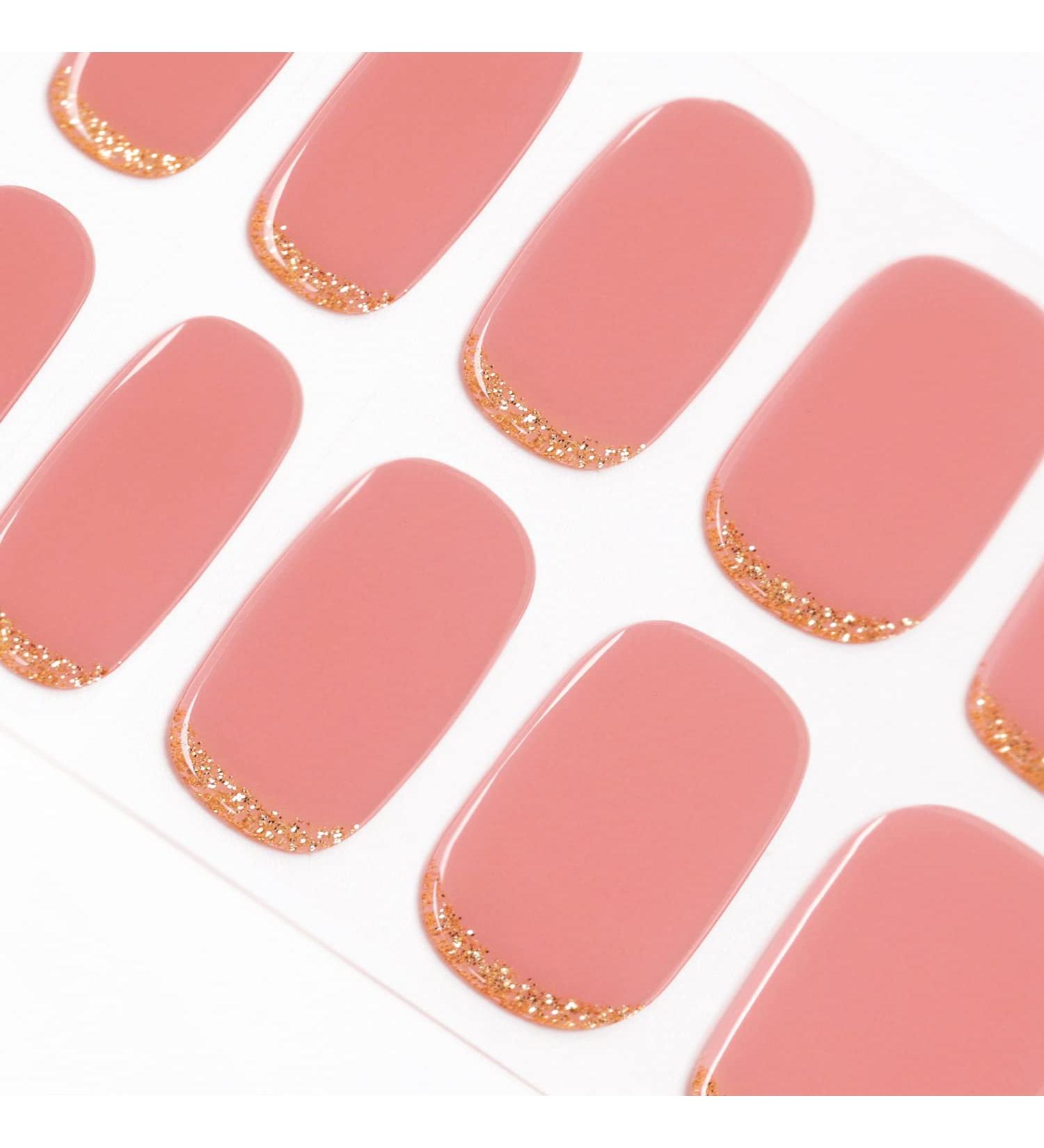DANNI & TONI Glitter in My Eyes Gel Nail Wraps - 28 Semi Cured Nail Stickers | Salon-Quality Manicure Set - Buy Online on SooperMarket.com