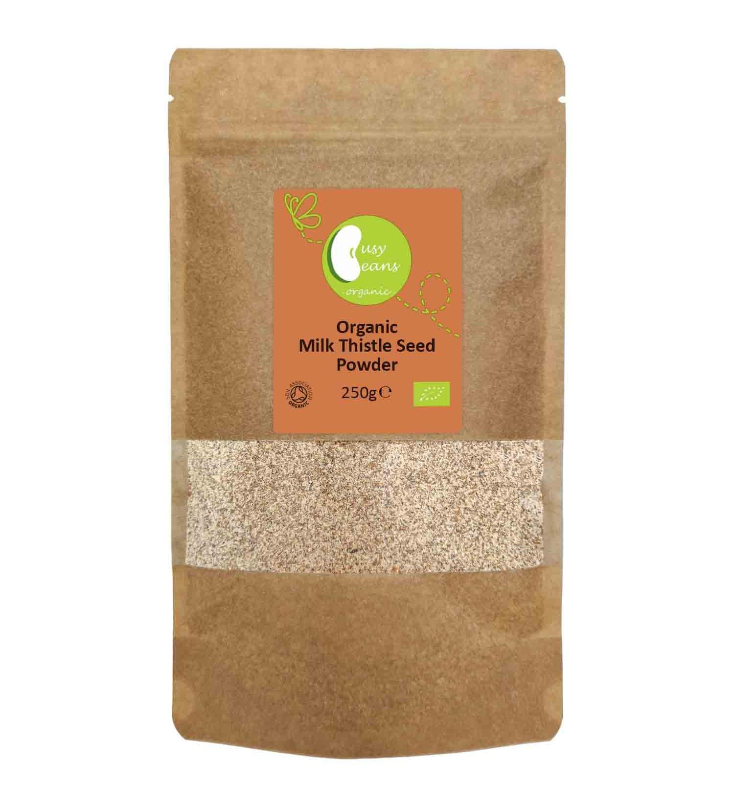 Organic Milk Thistle Seed Powder - Certified Organic - by Busy Beans Organic (250g) - Buy Online on SooperMarket.com