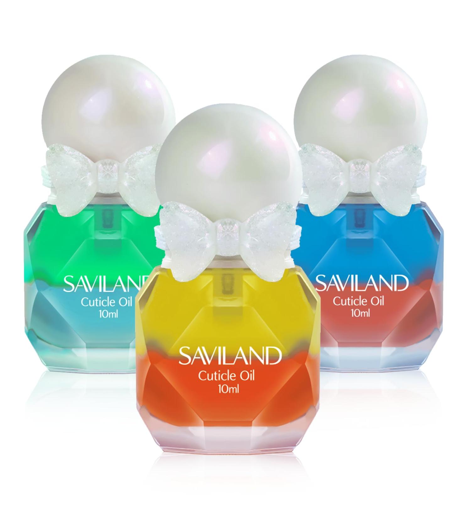 Saviland 3PCS Cuticle Oil Set - Nail Strengthener & Protector for Thin Nails | Grapeseed Oil for Smoothing & Nourishing | International Shipping Available - Buy Online on SooperMarket.com
