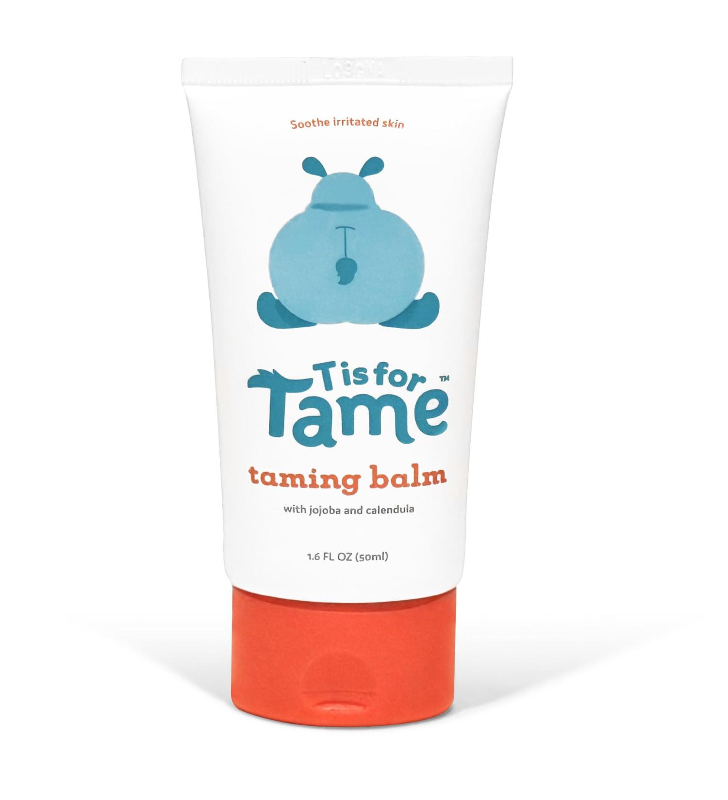 T is for Tame - Natural Baby Exfoliant & Nourishing Balm for Cradle Cap Dry Scalp & Skin | Plant-Based Hydration with Jojoba & Calendula | Made in USA - Buy Online on SooperMarket.com