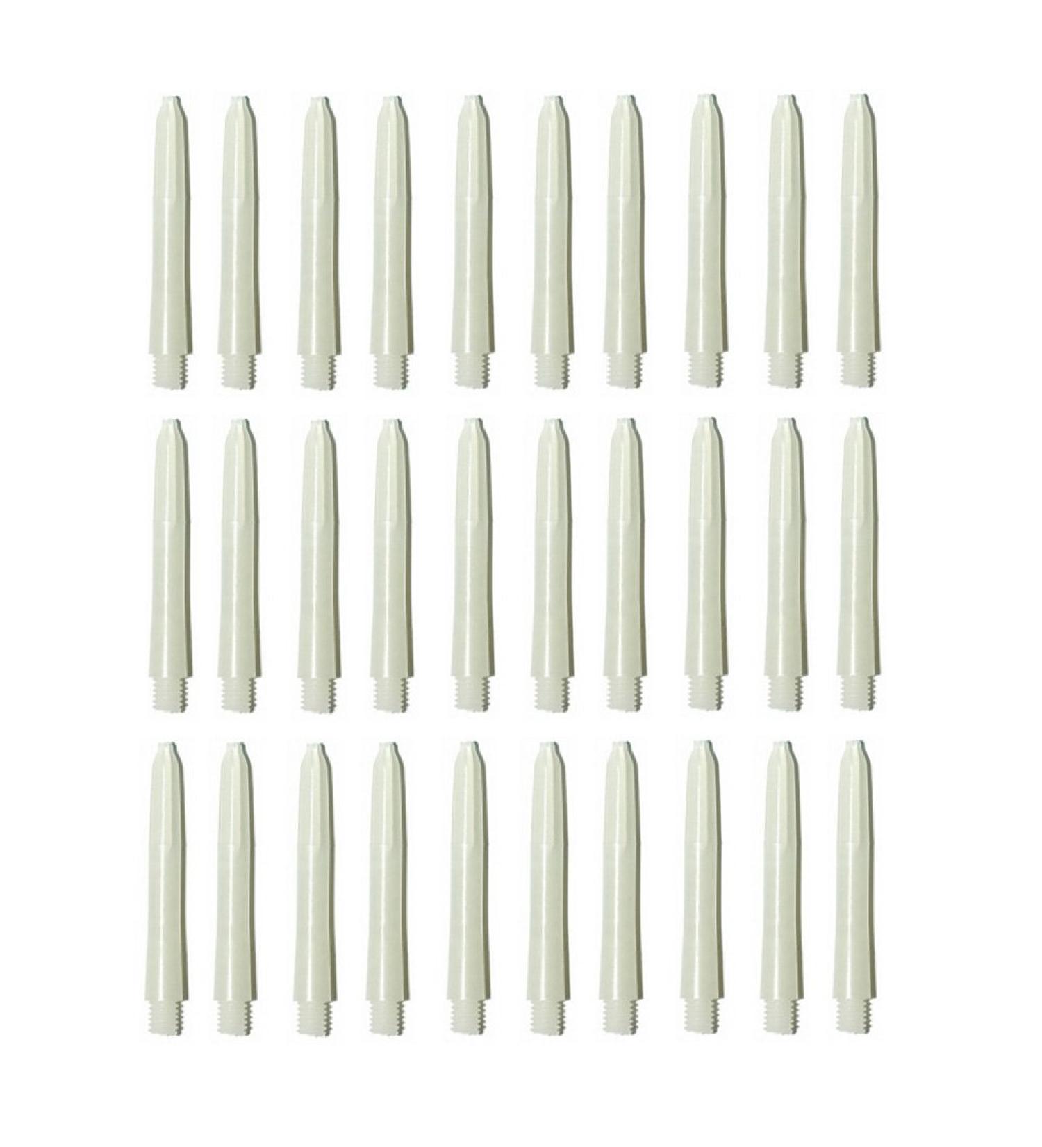 Deflectagrip 2ba White Nylon Dart Shafts - 10 Sets (30 Pieces) Short Size 35mm - Buy Online on SooperMarket.com
