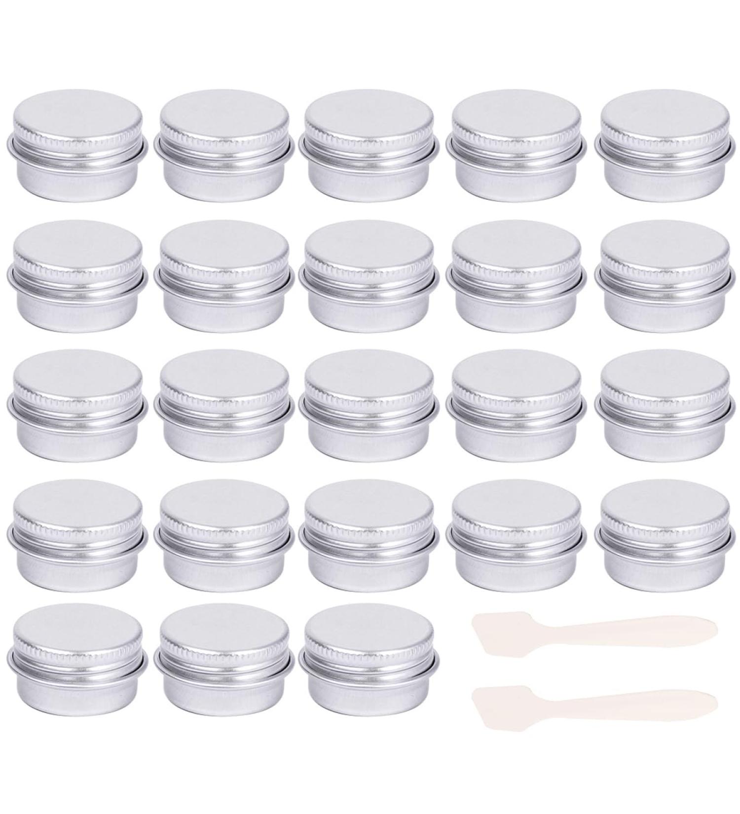 23-Piece 5ml Empty Cream & Lip Balm Jars Set with Lids - Perfect for DIY and Crafting | International Shipping - Buy Online on SooperMarket.com