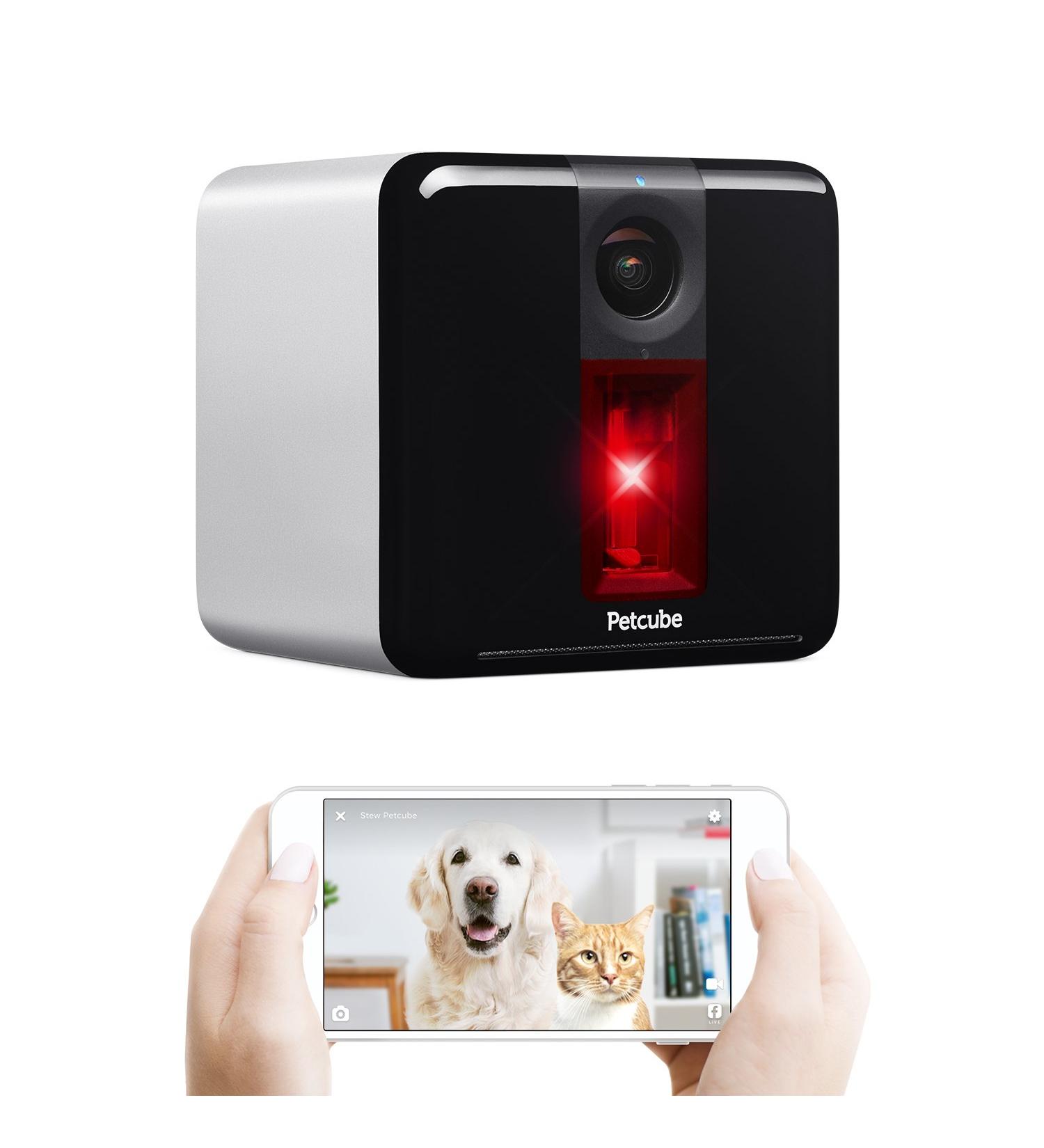 Petcube 2017: Smart Pet Camera with Interactive Laser Toy | HD Video, Two-Way Audio, Night Vision | App-Enabled Monitoring for Dog/Cat Safety - Buy Online on SooperMarket.com