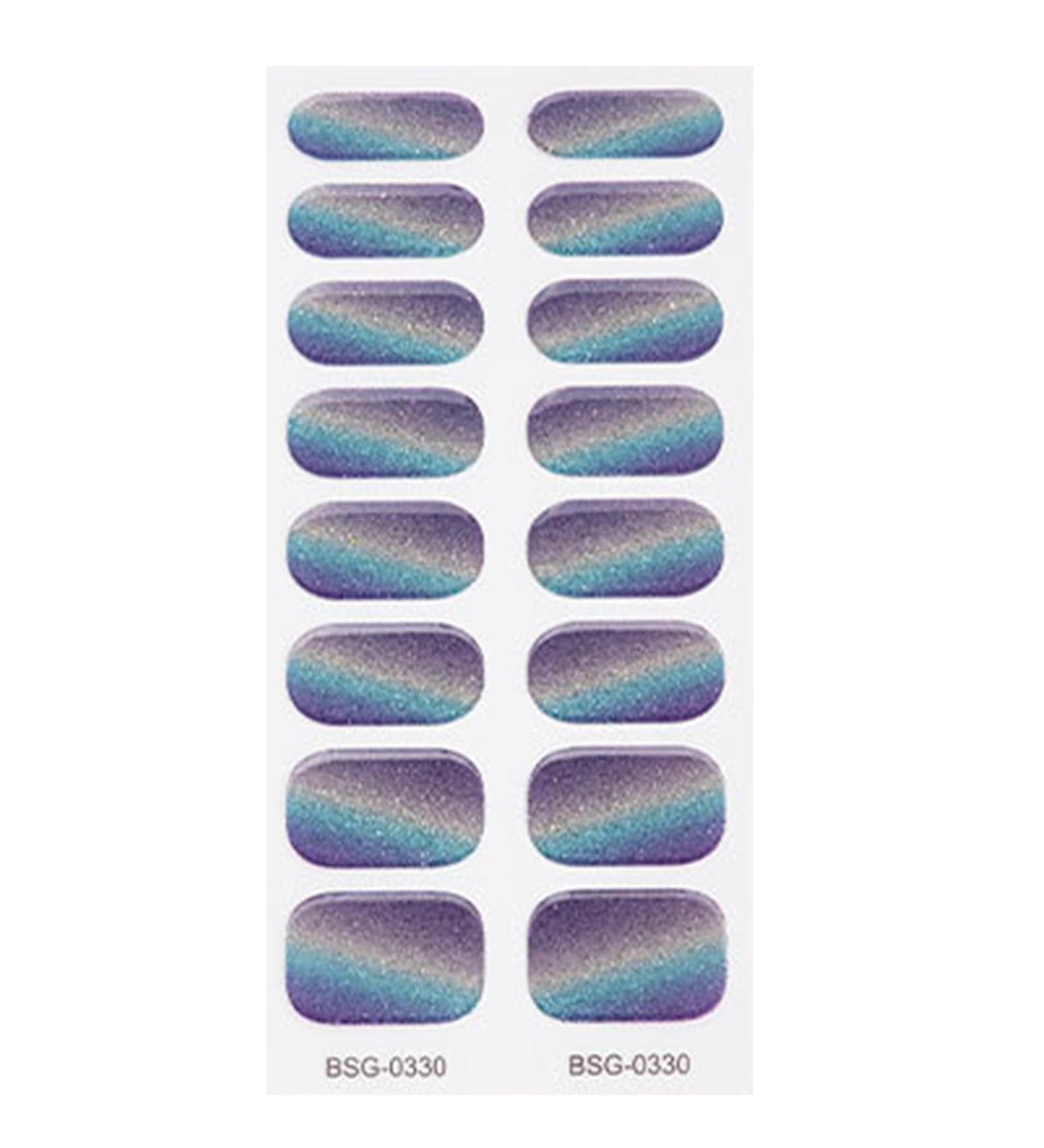 Semi Cured Gel Nail Polish Stickers Fashion Classical Nails Strips Waterproof Adhesive Full Wraps Gel Nail Art Stickers Semi Cured Gel Nail Strips Starter Kits BSG0330 - Buy Online on SooperMarket.com