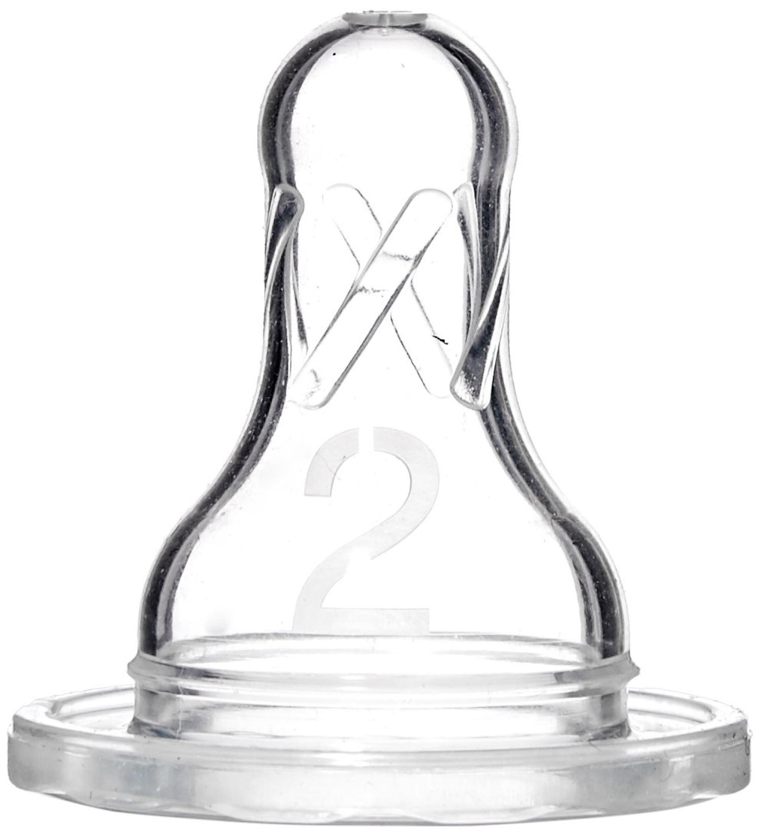 Dr Brown 2pk Level 2 Nipp Size 2ct Dr. Brown'S 2pk Level 2 Standard Nipple 3-6 Months 2 Count (Pack of 2)