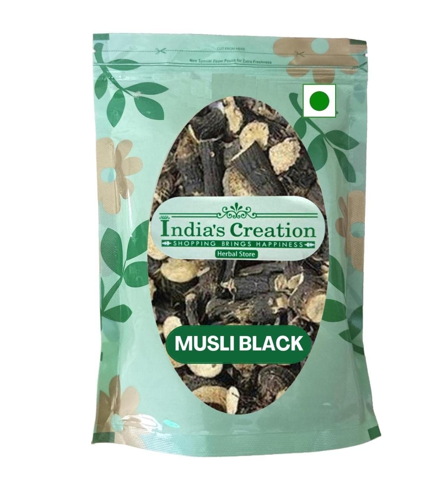 India's Creation Musli Black-Curculigo orchioides Raw Herbs 250g - Kali Musli Siyah Shyam Jadi Booti Single - Pack of 1 - Buy Online on SooperMarket.com