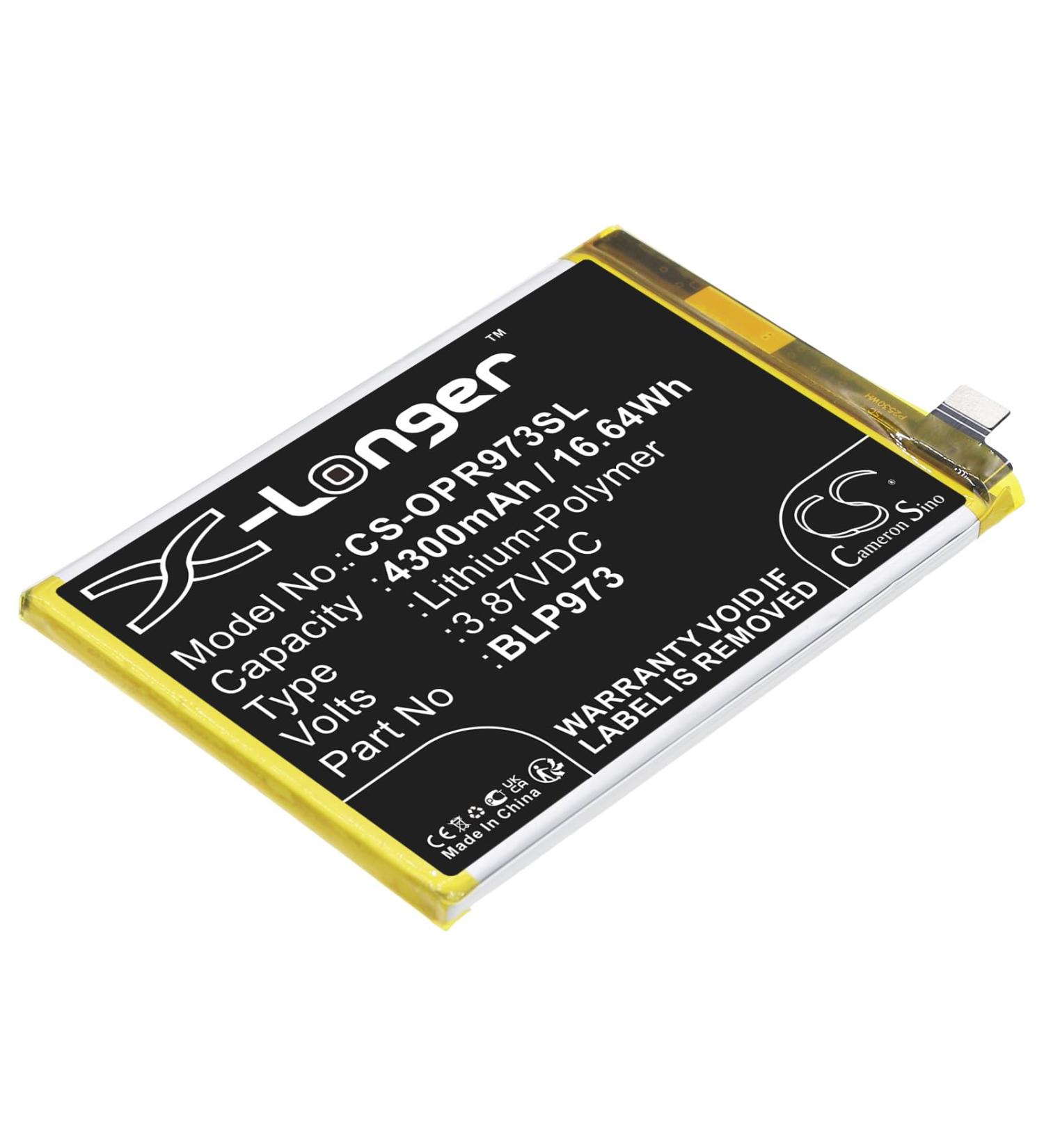 Battery Replacement for PHM110 PGX110 Reno 9 Pro | High-Quality BLP973 - International Shipping Available - Buy Online on SooperMarket.com