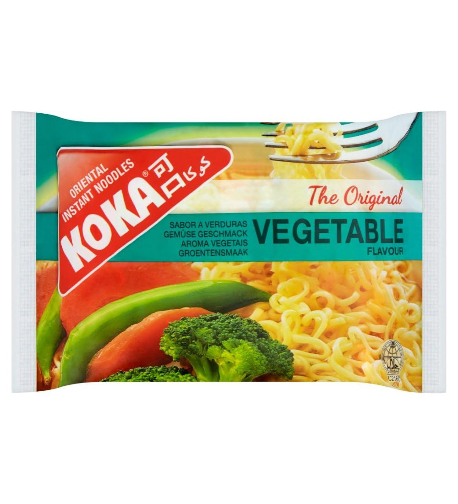 Koka Oriental Style Instant Noodles | Vegetable Flavour | Snack or Meal Accompaniment | Ready in 2 Minutes | 85g (Pack of 30) - Buy Online on SooperMarket.com