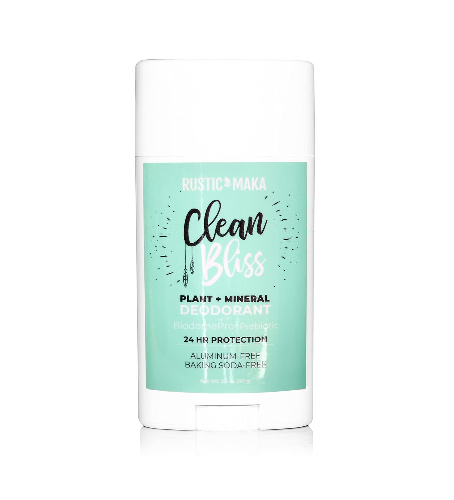 Rustic MAKA Clean Bliss Natural Deodorant | Prebiotic Formula | Vegan & Cruelty-Free | Aluminum & Paraben-Free | Odor Control for Women & Men - Buy Online on SooperMarket.com