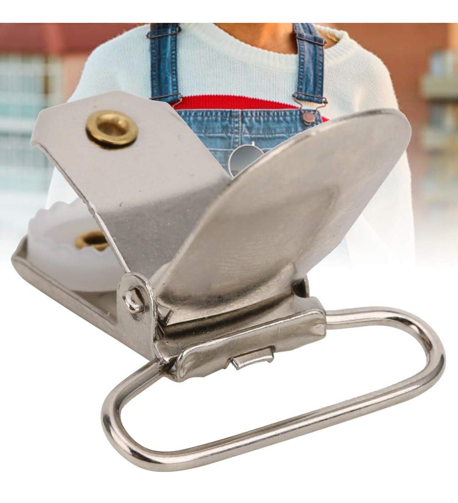 20pcs Metal Pacifier Clips & Straps - Durable Baby Snap Holders for Crafts & Decorations | International Shipping - Buy Online on SooperMarket.com