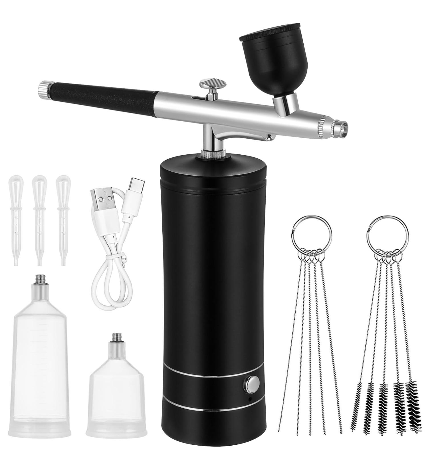 Mikinona 1 Set ( usb) Handheld Cordless Airbrush Air Brush for Nails Compressor Aluminum Alloy - Buy Online on SooperMarket.com