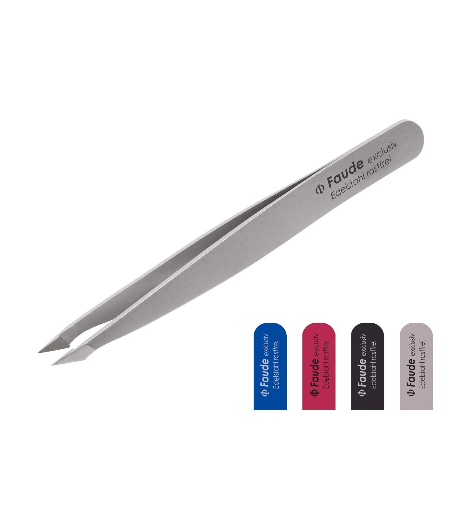 Faude Combination Tweezers - Pointed Splinter & Eyebrow Tweezers for Ingrown Hairs | Stainless Steel Precision Tool - Buy Online on SooperMarket.com