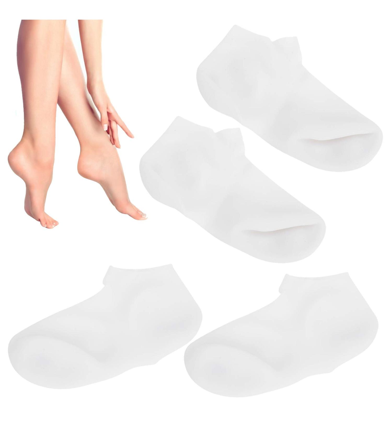 2 Pairs Moisturizing Foot Spa Socks | Hydrating Peel Treatment for Soft Feet - International Shipping - Buy Online on SooperMarket.com