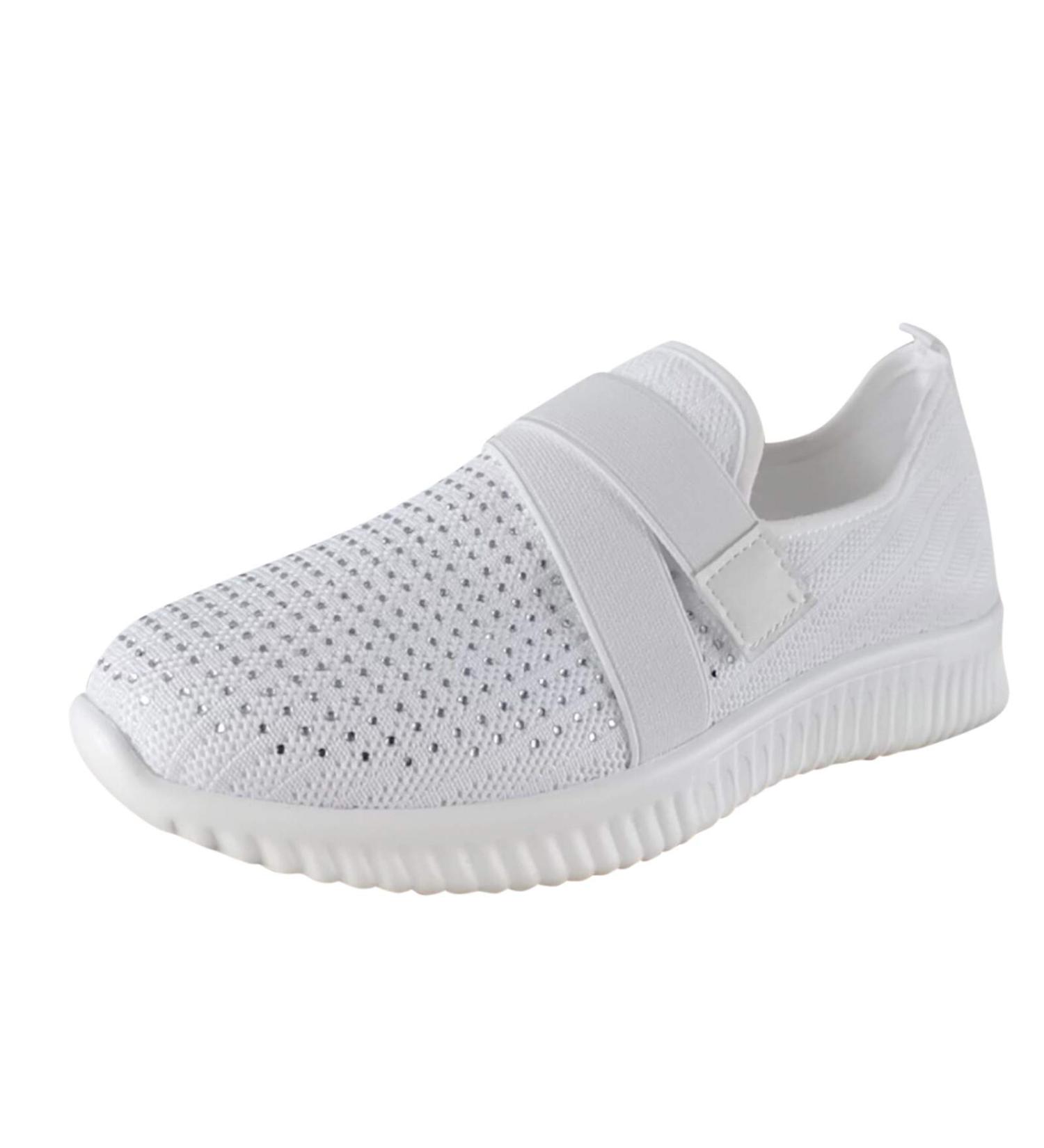 Women's Light Waterproof Sneakers | Stylish Summer Sneakers & Orthopedic Shoes in Blue White & Black - Size 42 EU - Buy Online on SooperMarket.com