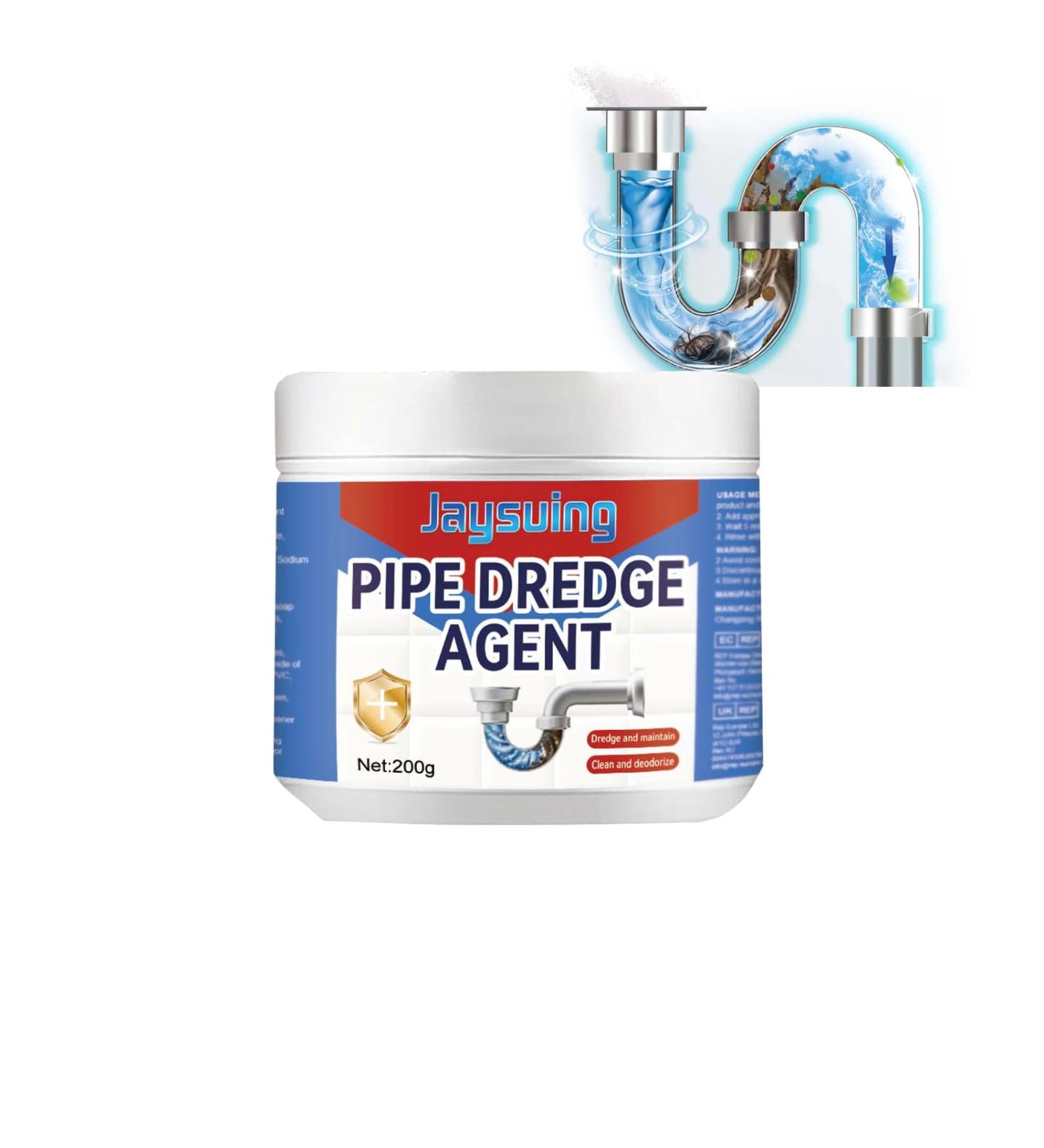 Powerful Pipe Dredge Agent Pipe Dredge Deodorant Sink Drain Cleaner Toilet Pipe Dredging Agent Kitchen Dredging Deodorant Clogged Channel Agent 200g (1pc) - Buy Online on SooperMarket.com