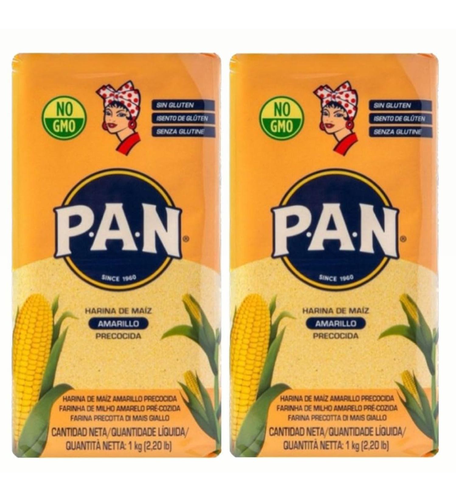 Harina PAN Pre-Cooked Yellow Maize Meal - 1kg (Pack of 2) - Buy Online on SooperMarket.com