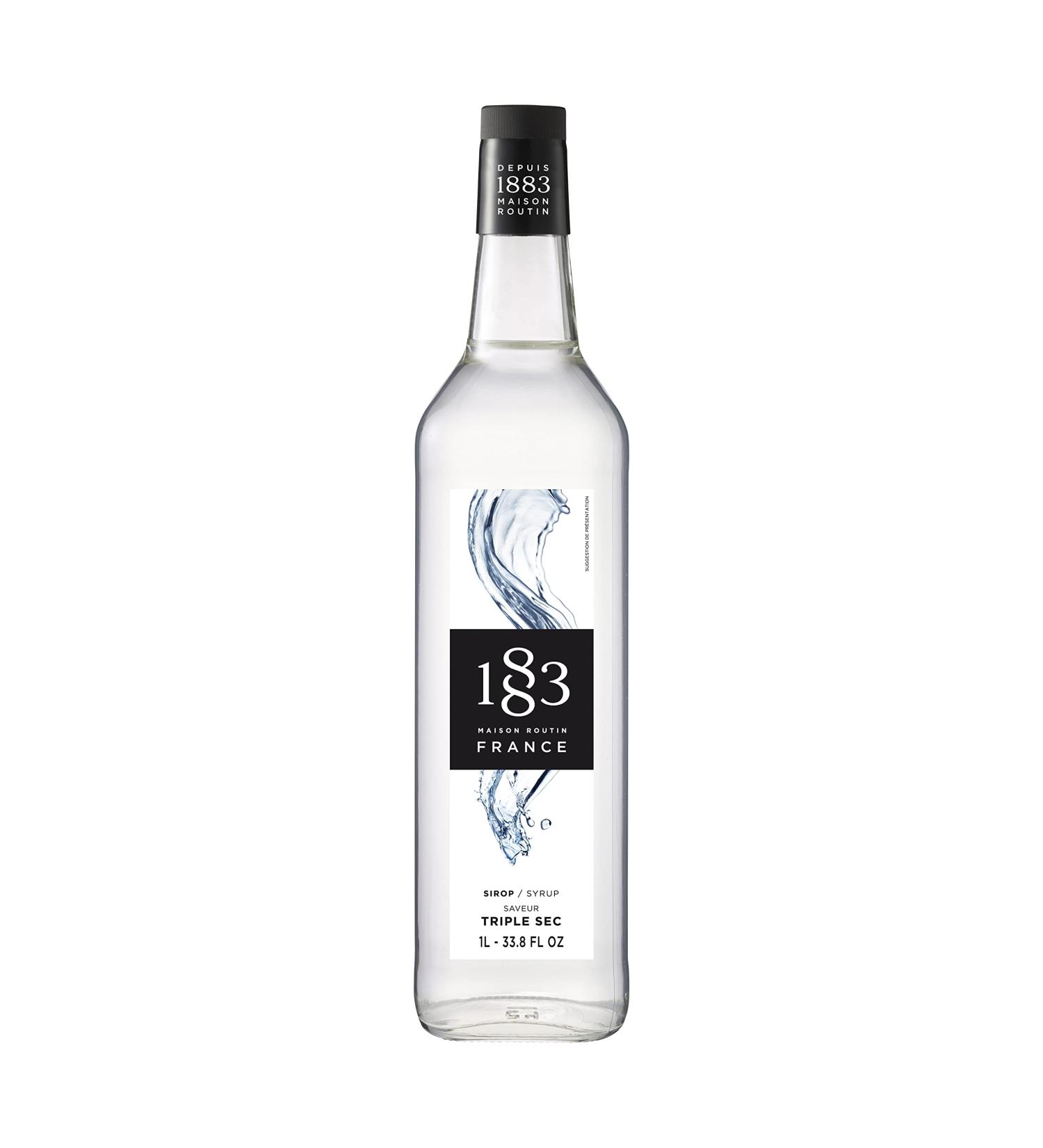 1883 Maison Routin Premium Triple Sec Flavoured Syrup 1L - Ideal for Cocktails & Mocktails - Buy Online on SooperMarket.com