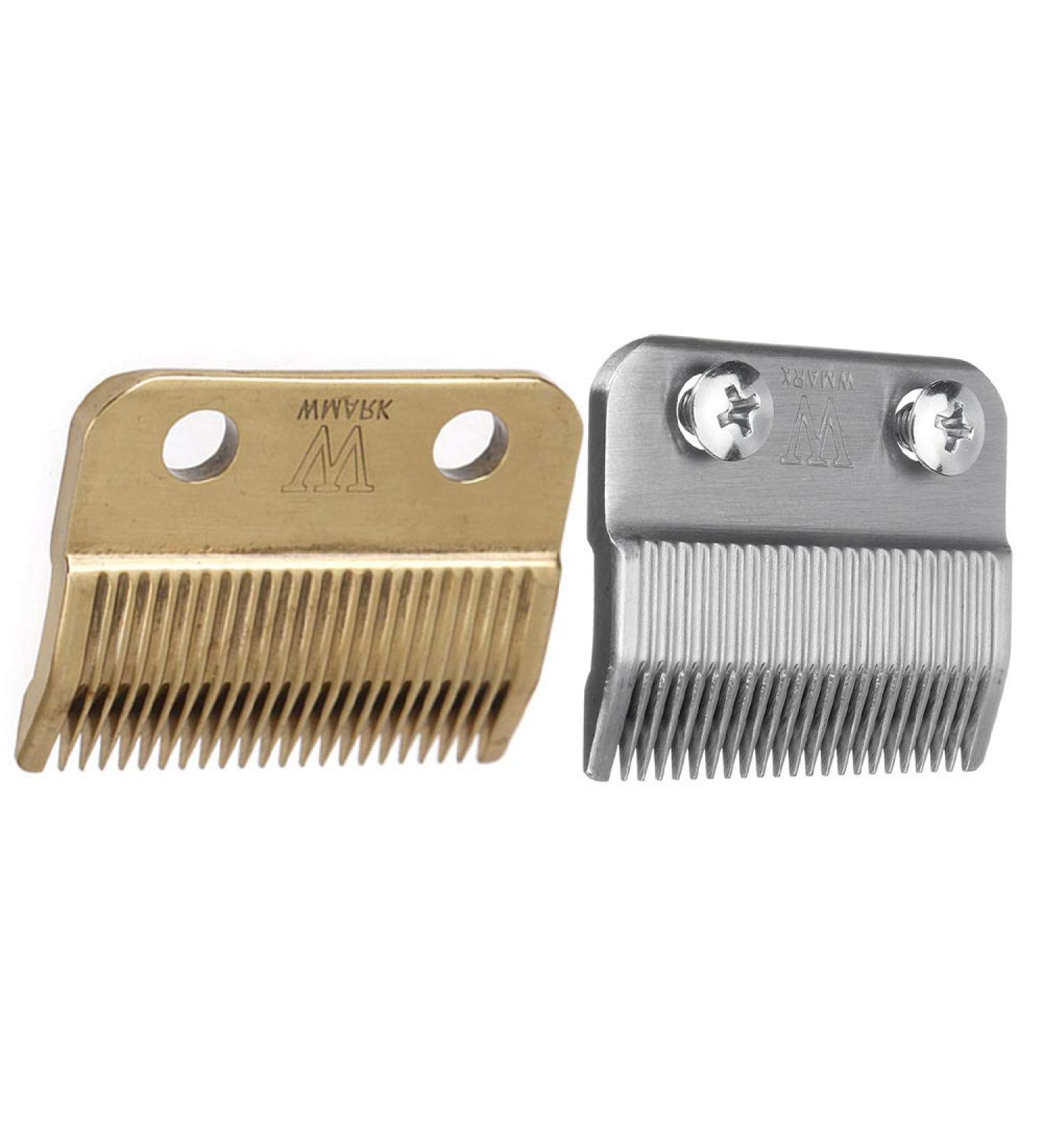 Lukasz 2Set Replace Cutter Head Metal Bottom Clipper Blade for Electric Shaver-Golden & Silver - Buy Online on SooperMarket.com