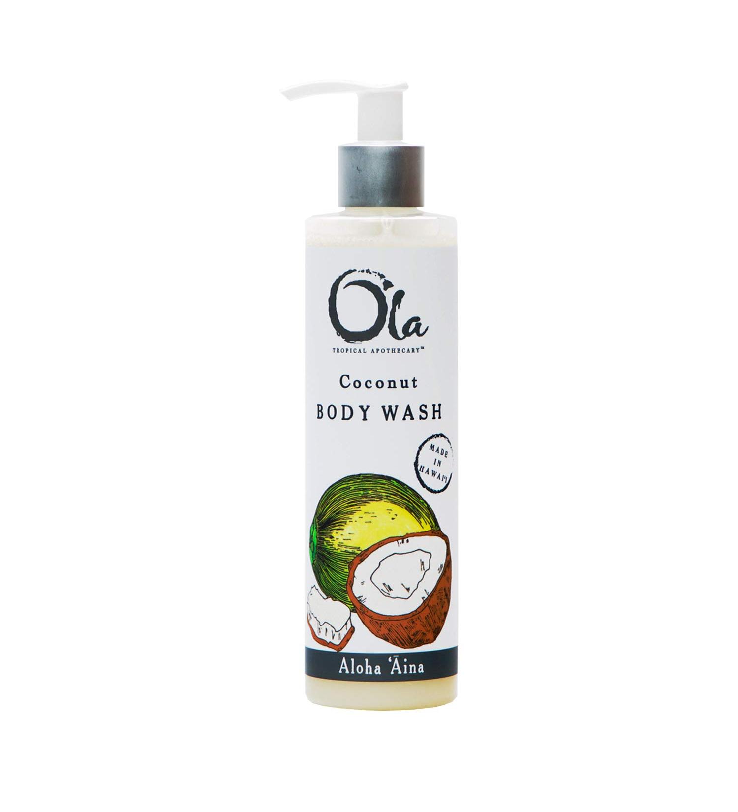 Ola Coconut Body Wash - Nourishing Tropical Oils & Plant Extracts - 8 fl oz | International Shipping - Buy Online on SooperMarket.com