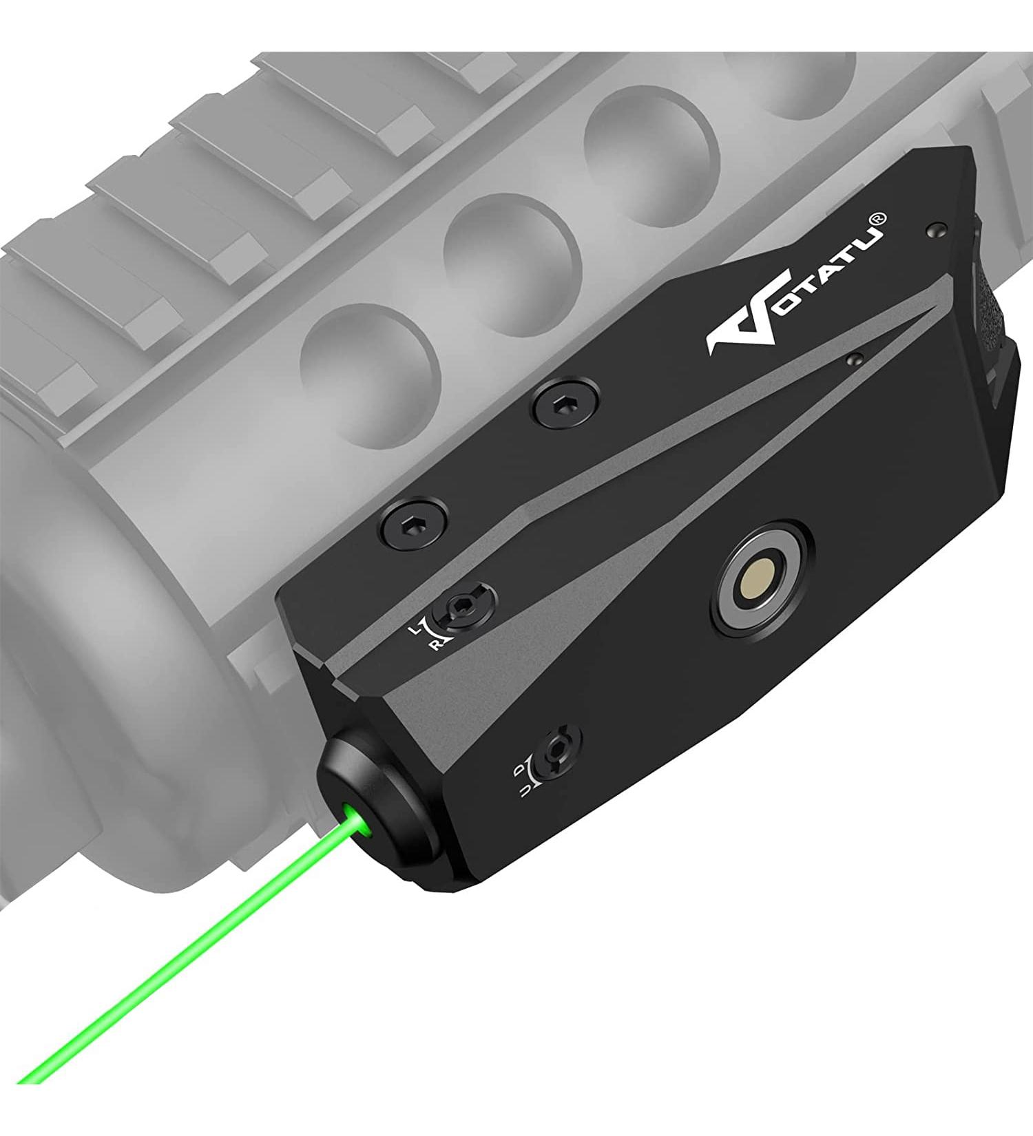 Votatu P4L-G Picatinny Green Laser Sight with Strobe Function | USB Rechargeable - Buy Online on SooperMarket.com
