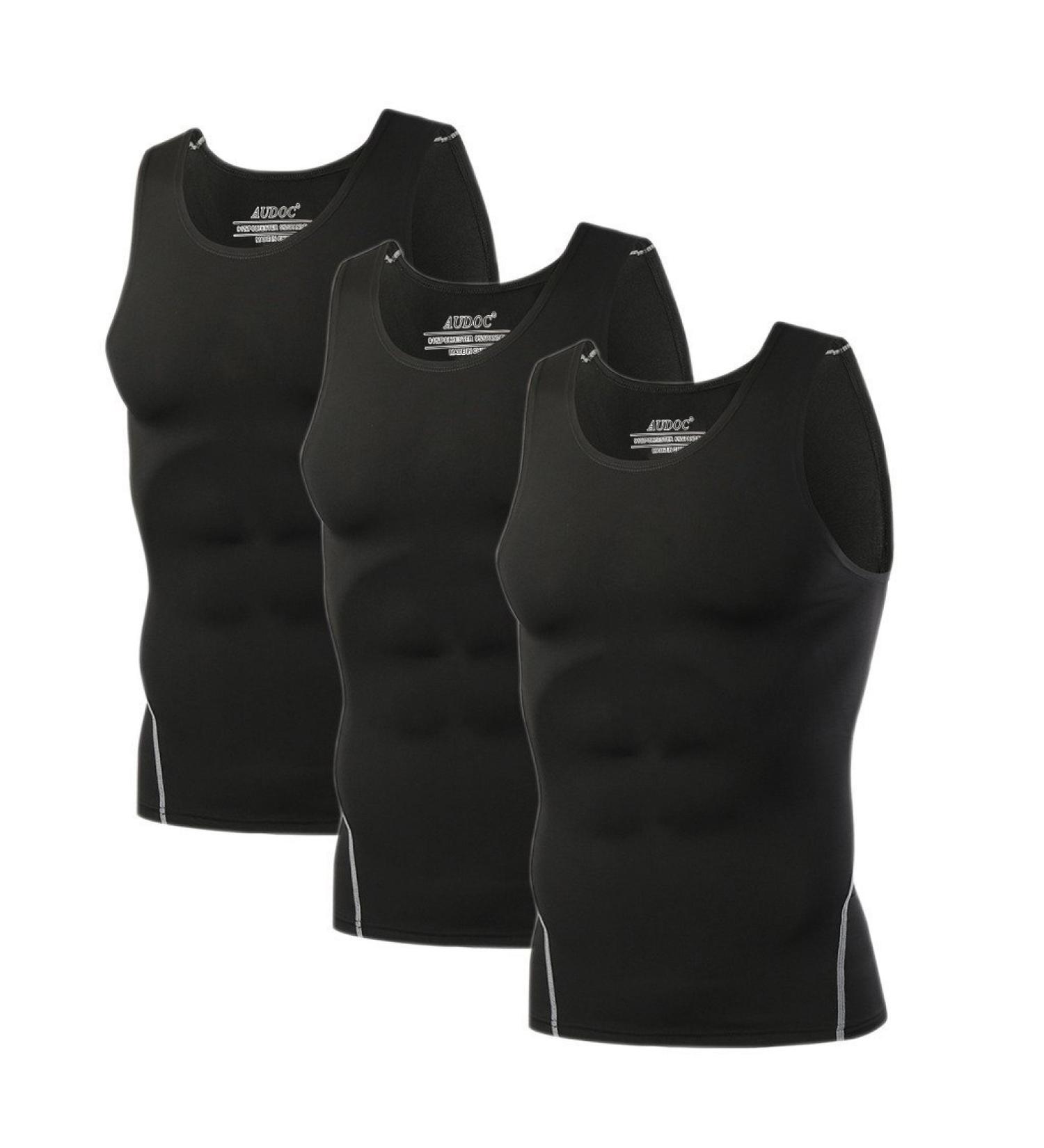 Men's 3 Pack Compression Football Tank Top - Cool Dry Athletic Shirts - X-Large Sleeveless - Audoc - Buy Online on SooperMarket.com