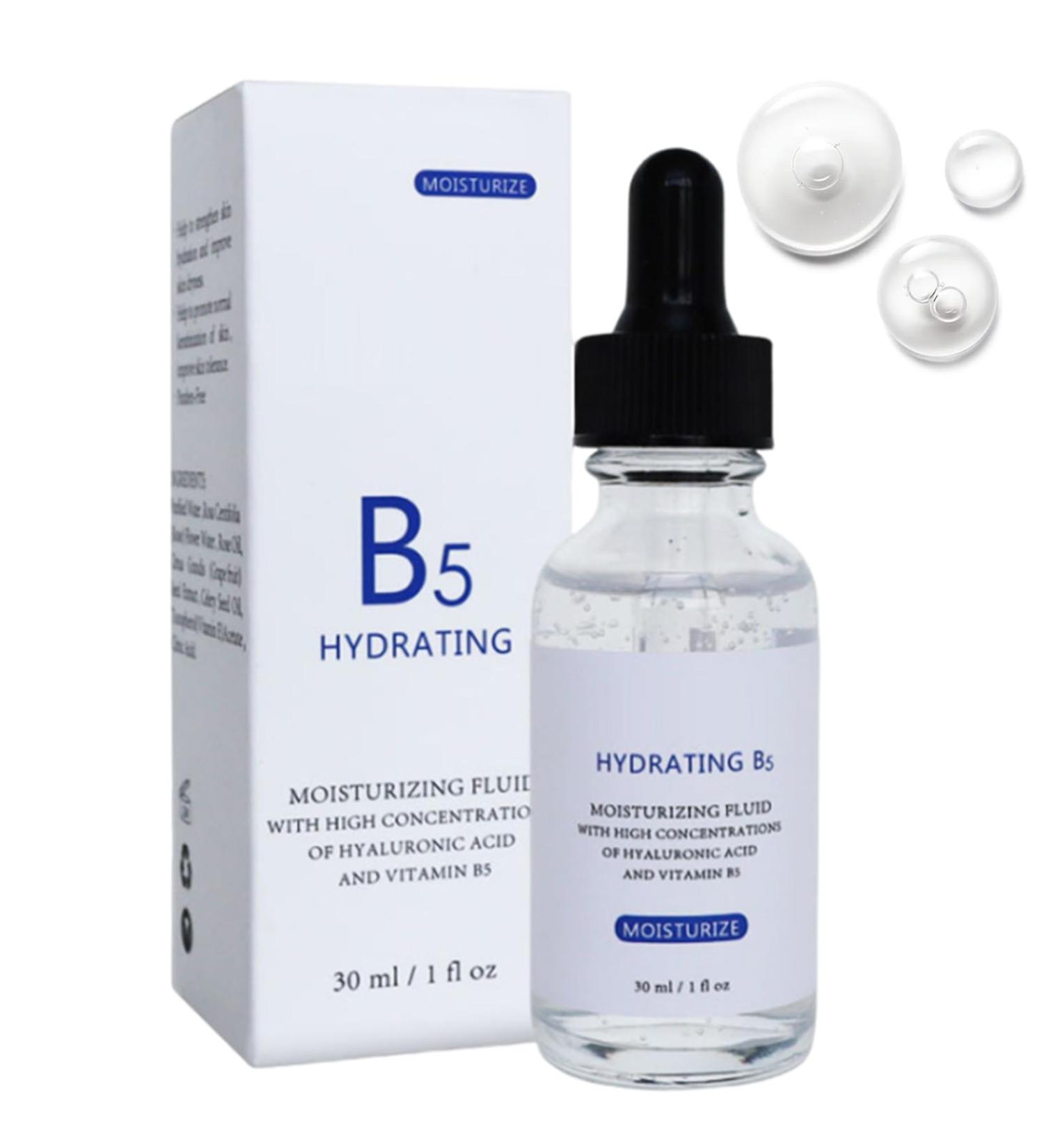 B5 Face Serum Hyaluronic Acid Anti Wrinkle Aging Facial Serum With Vitamin B5 Improve Rough Skin Ultra-Hydrating Ultra-Repairing Formula B5 Serum Concentrate 30ml - Buy Online on SooperMarket.com