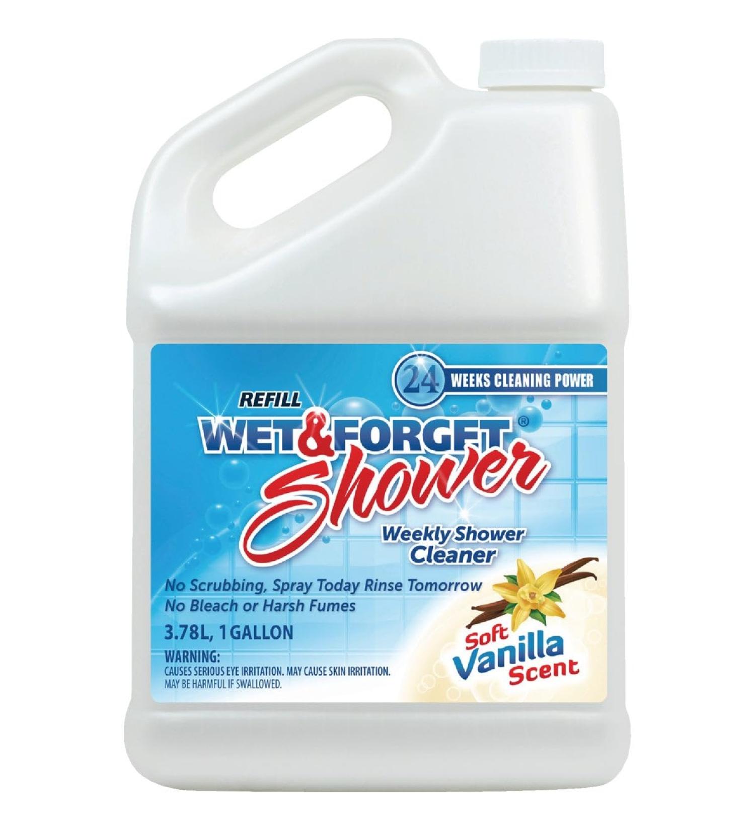 Buy Wet & Forget Vanilla Scent Shower Cleaner - 1 Gallon Liquid for Effortless Cleaning | International Shipping Available - Buy Online on SooperMarket.com