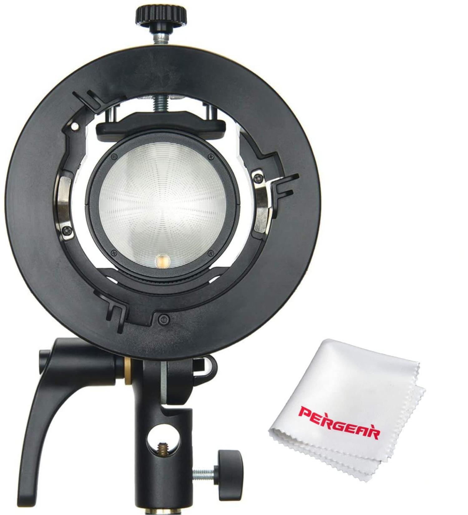 Godox S2 Speedlite S-Type Bracket - Bowens Mount Flash Holder for V1, AD200Pro, AD400Pro & More - Tiltable Design with Umbrella Mount - Buy Online on SooperMarket.com