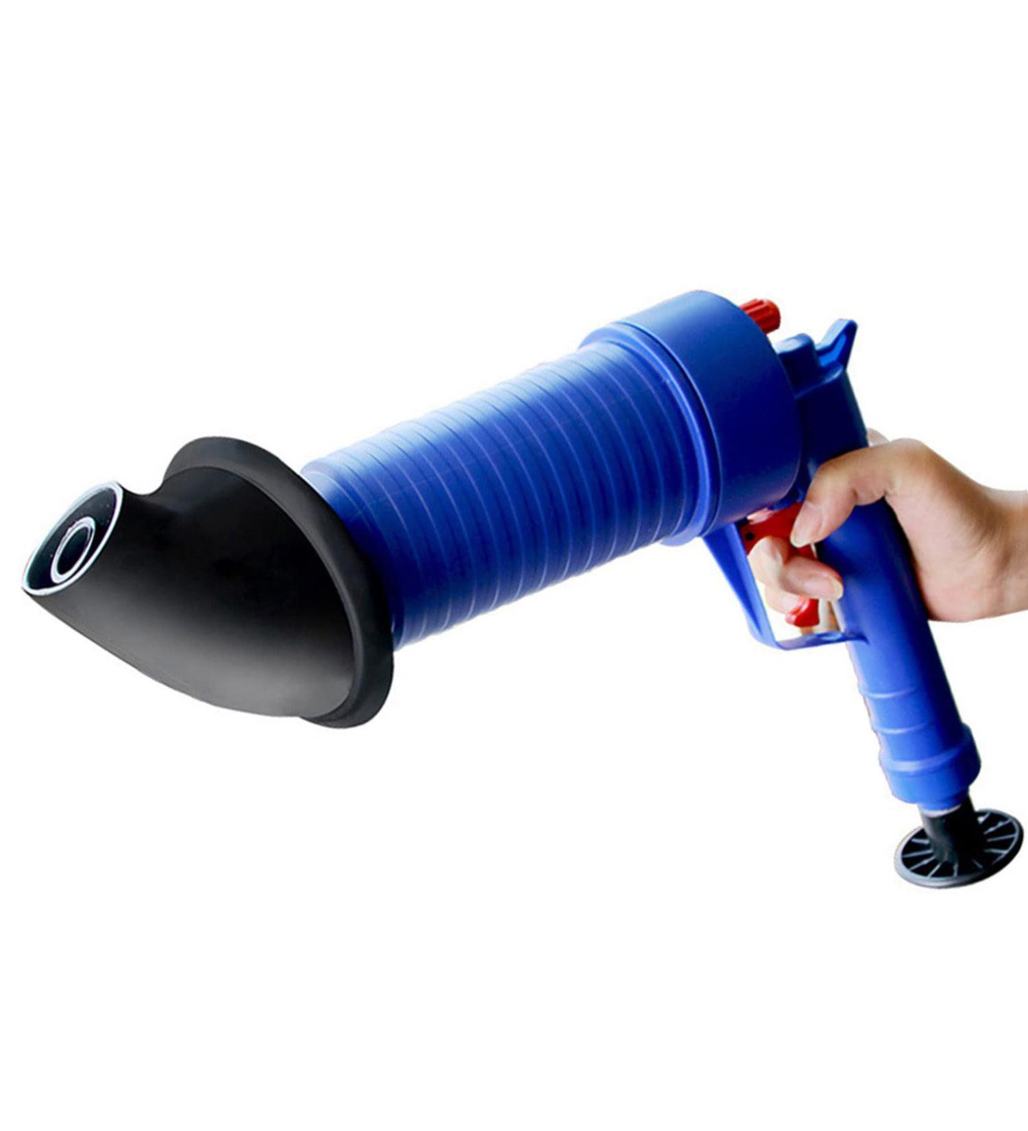 High Pressure Toilet Plunger Kit & Drain Cleaner Gun - Unclog Sinks & Toilets Effortlessly - Perfect for Home Use - Buy Online on SooperMarket.com