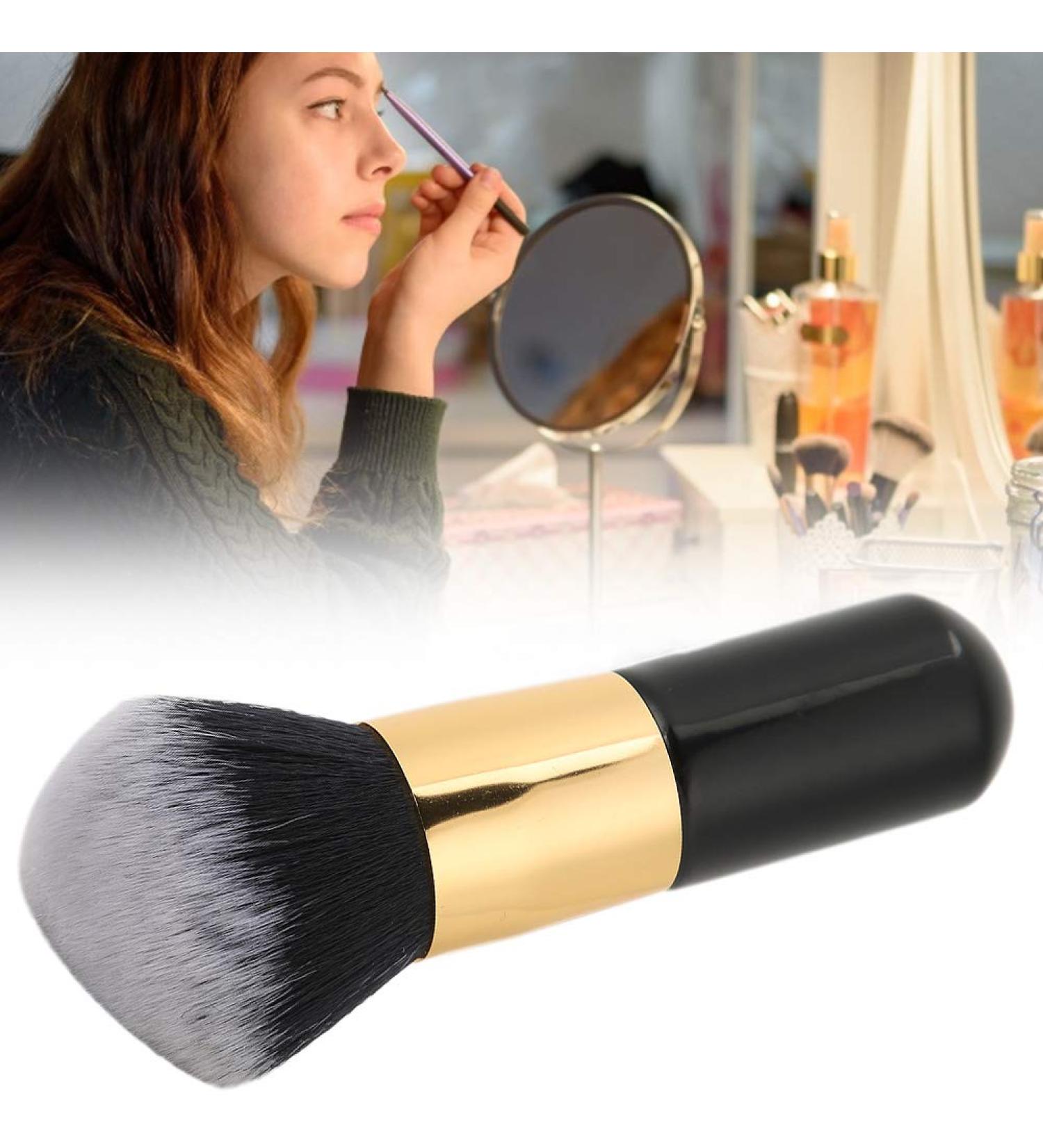 Soft Comfortable Large Loose Powder Makeup Brush | Long Hair Blush & Foundation Brush - Wet-Dry Cosmetic Tool for Flawless Application - Buy Online on SooperMarket.com