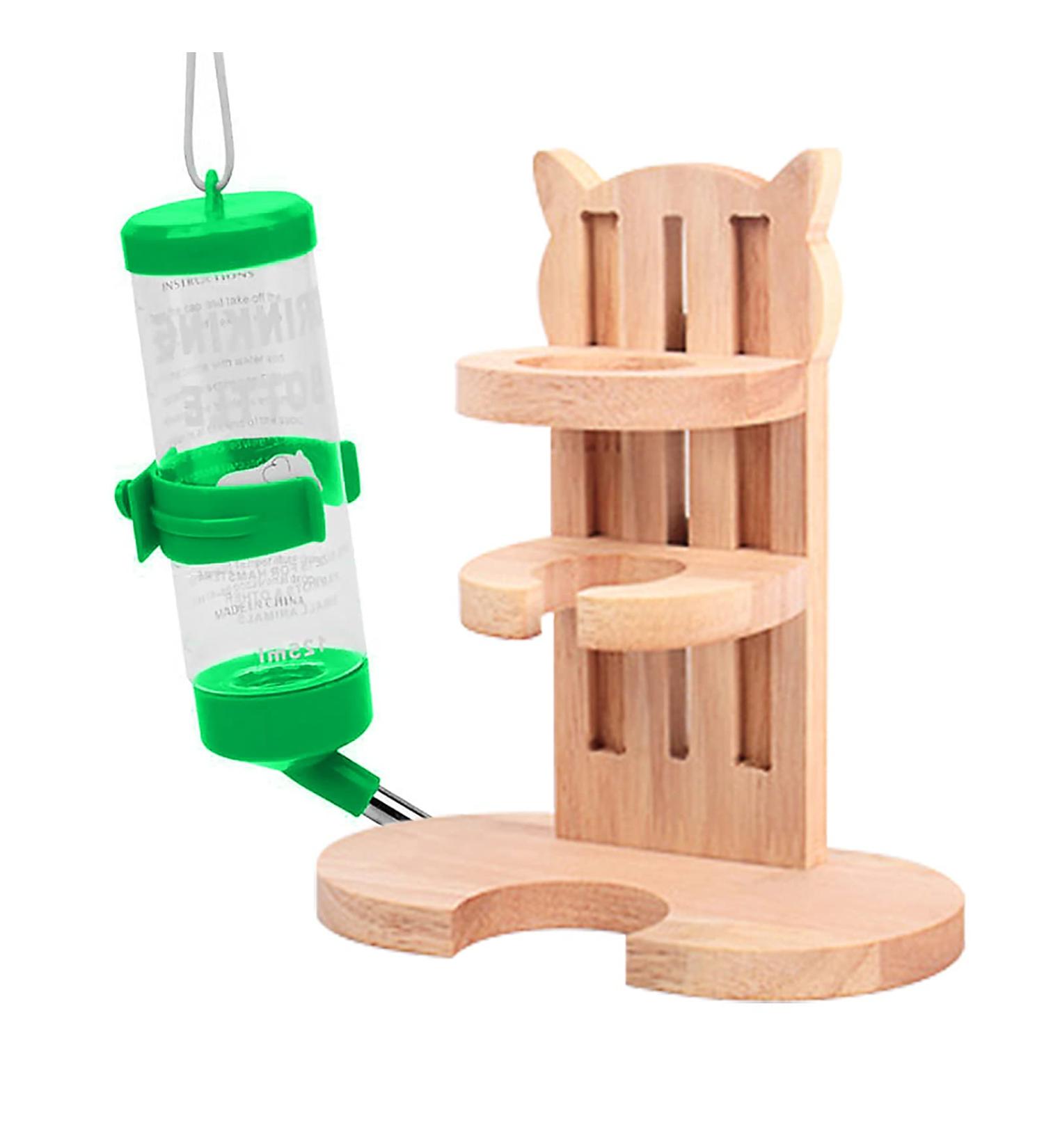 ALXFFBN Water Bottle with Stand for Small pet Rodents Hamster Water Dispenser with Stand Pet Auto Dispenser with Base Auto Dispenser for Small Animals(Random color of water cup) - Buy Online on SooperMarket.com