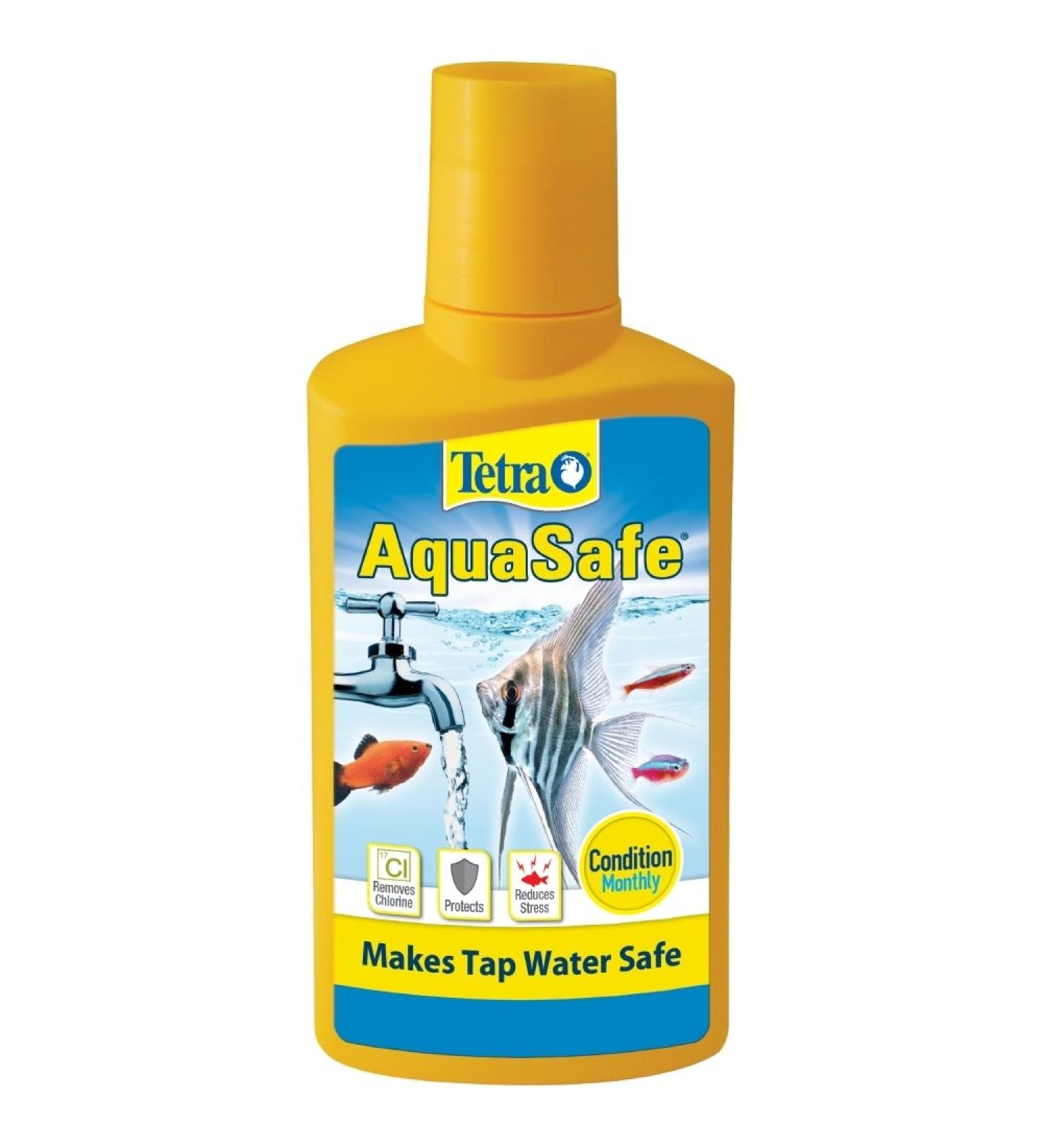 Tetra AquaSafe Fish Tank Water Conditioner 8.45 fl oz | Safe & Pure Aquatic Environment - Buy Online on SooperMarket.com