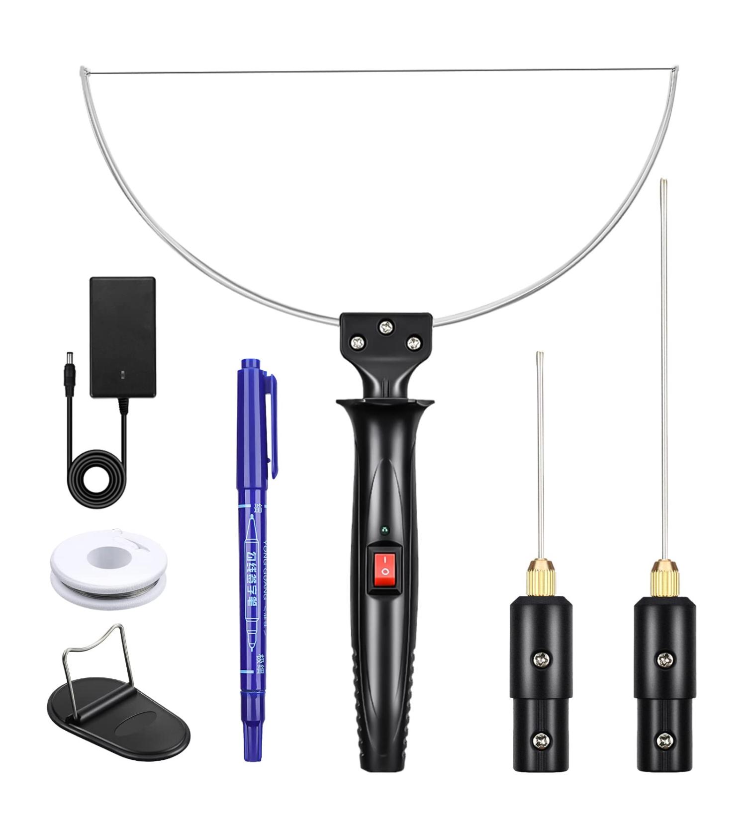 GOCHANGE 3-in-1 Electric Foam Cutter Kit | Styrofoam Cutting Pen - 100-240V/18W | Includes Voltage Transformer - Buy Online on SooperMarket.com