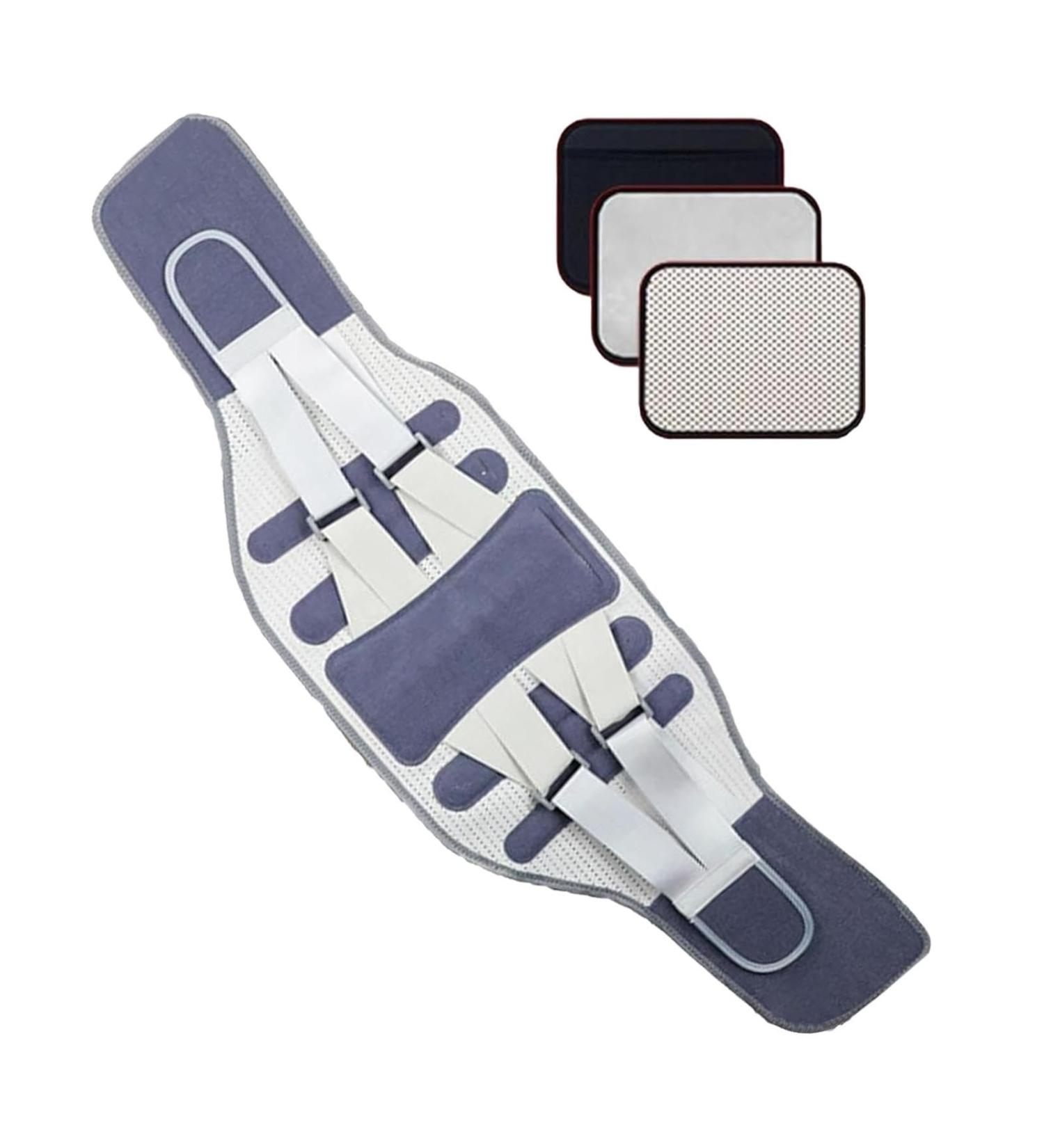 GUANGLU Back Support Belt | Back Protective Brace for Men - Waist Lumbar Lower Back Support Belt for Women Men Back Reliever Spinal Belt Back Relief Strap Blue O - Buy Online on SooperMarket.com