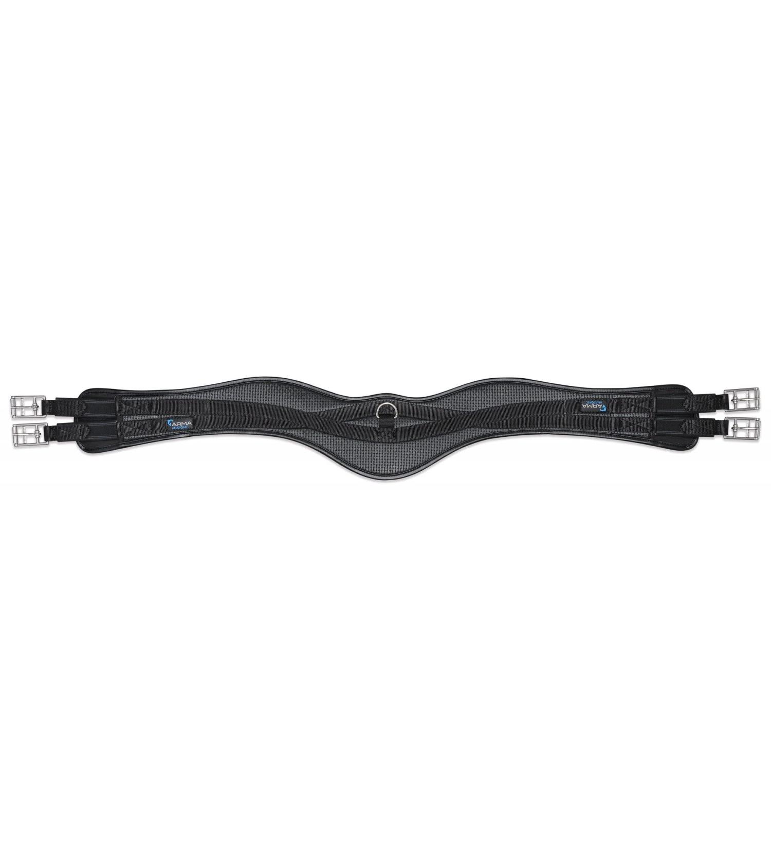 Shires ARMA Anti-Chafe Anatomical Girth with Elastic - Brown Black 46