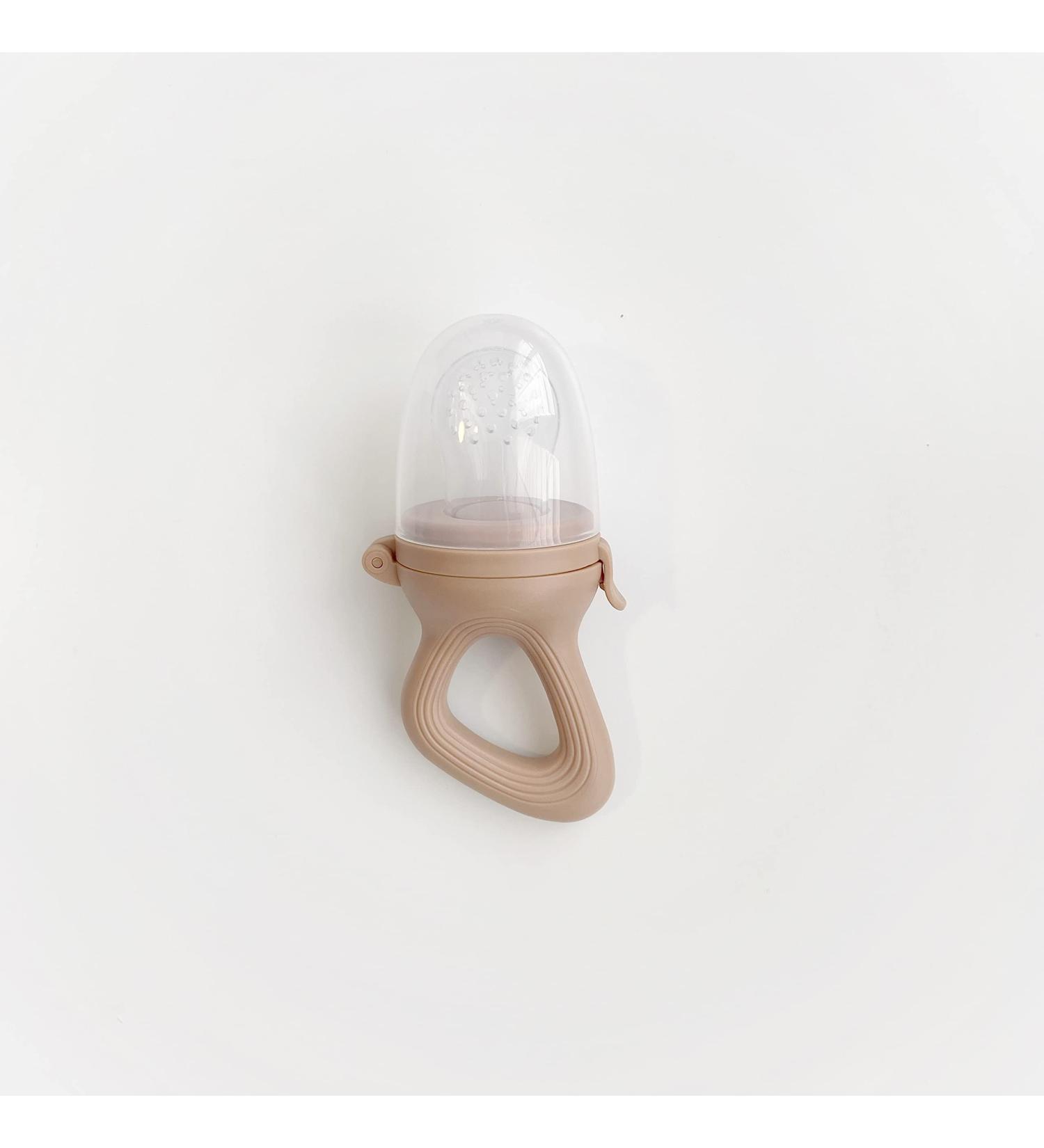 Norajoh Baby Food Fruit Feeder Pacifier | BPA Free Silicone Teether (Chai Tea) - Buy Online on SooperMarket.com