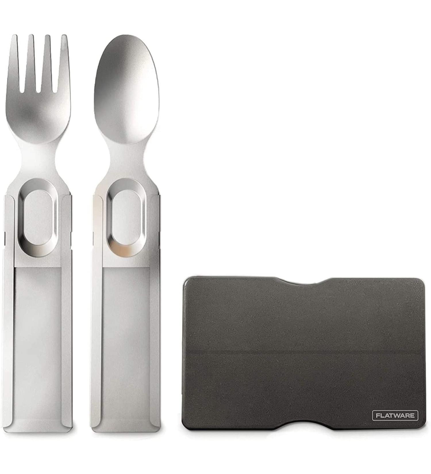 GOSUN Flatware Set - Portable & Compact Camping Utensils with Case - Buy Online on SooperMarket.com