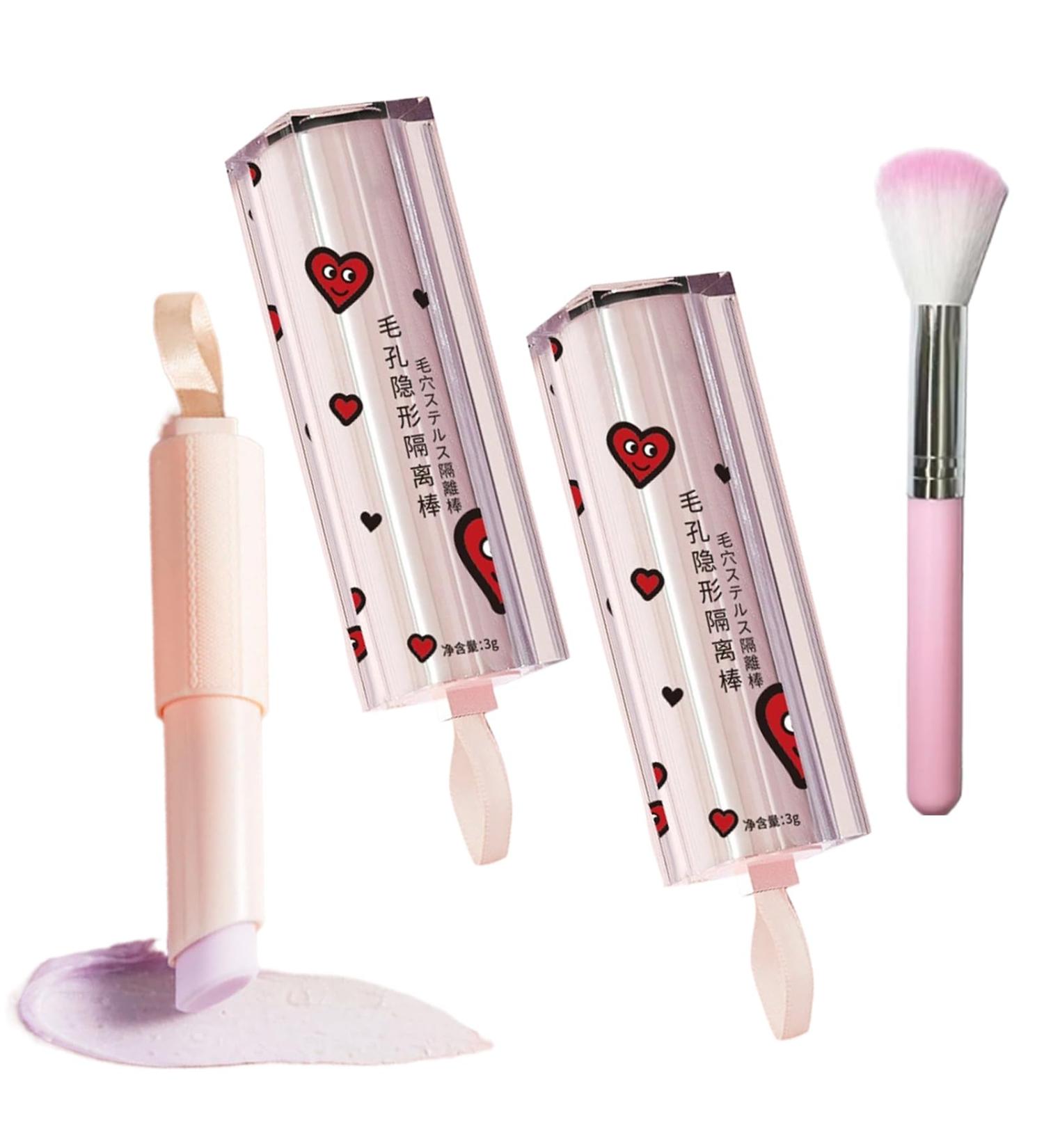 Statisticalt Face Primer Stick 2024 New Magical Pore Eraser Waterproof Face Primer Stick New Magical Pore Eraser Waterproof Matte Priming Makeup Stick Long Lasting Hydrating (2 PCS 0.1 OZ) - Buy Online on SooperMarket.com
