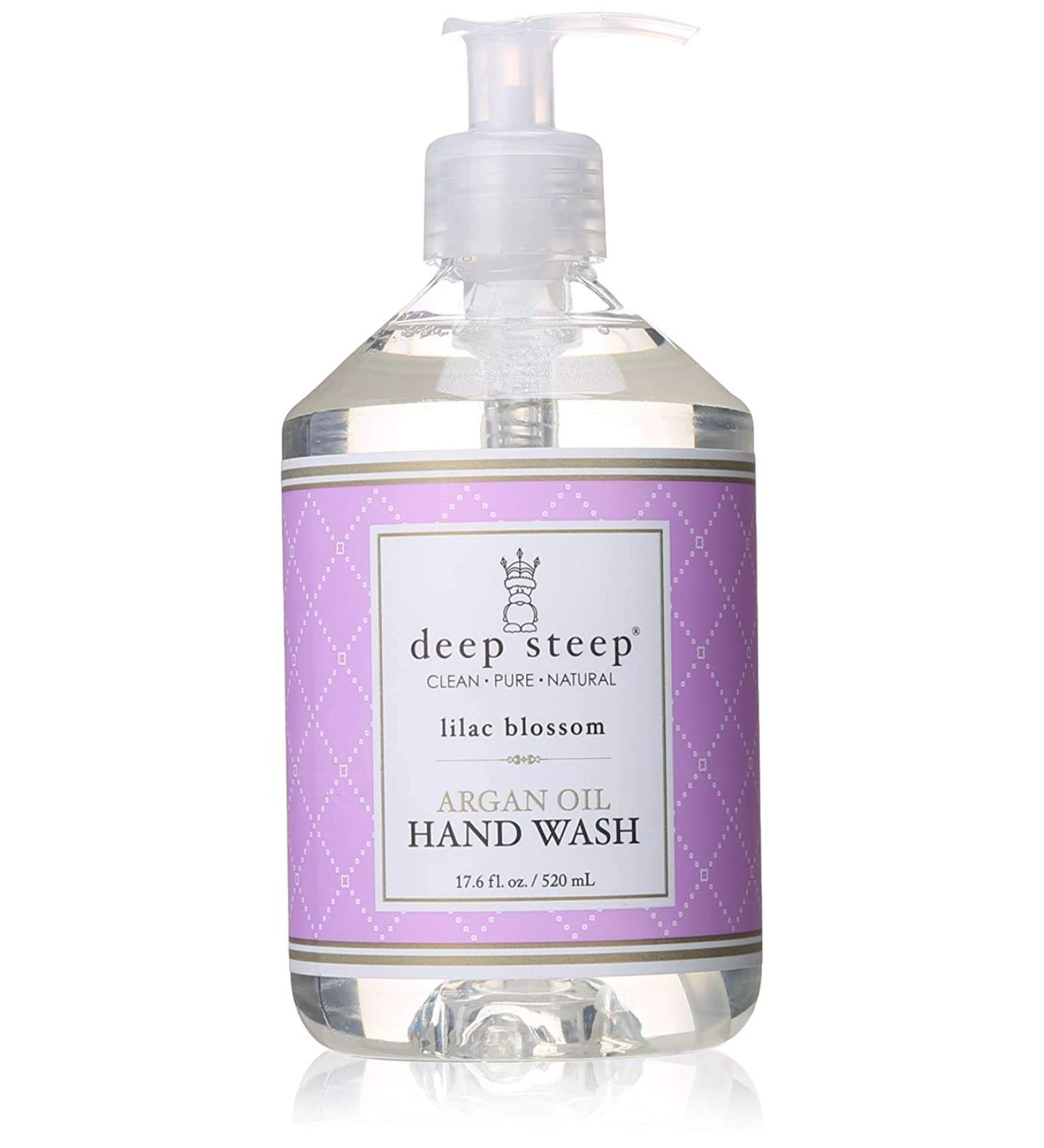 Deep Steep Argan Oil Hand Wash - Lilac Blossom 17.6 fl oz | Nourishing & Hydrating - Buy Online on SooperMarket.com