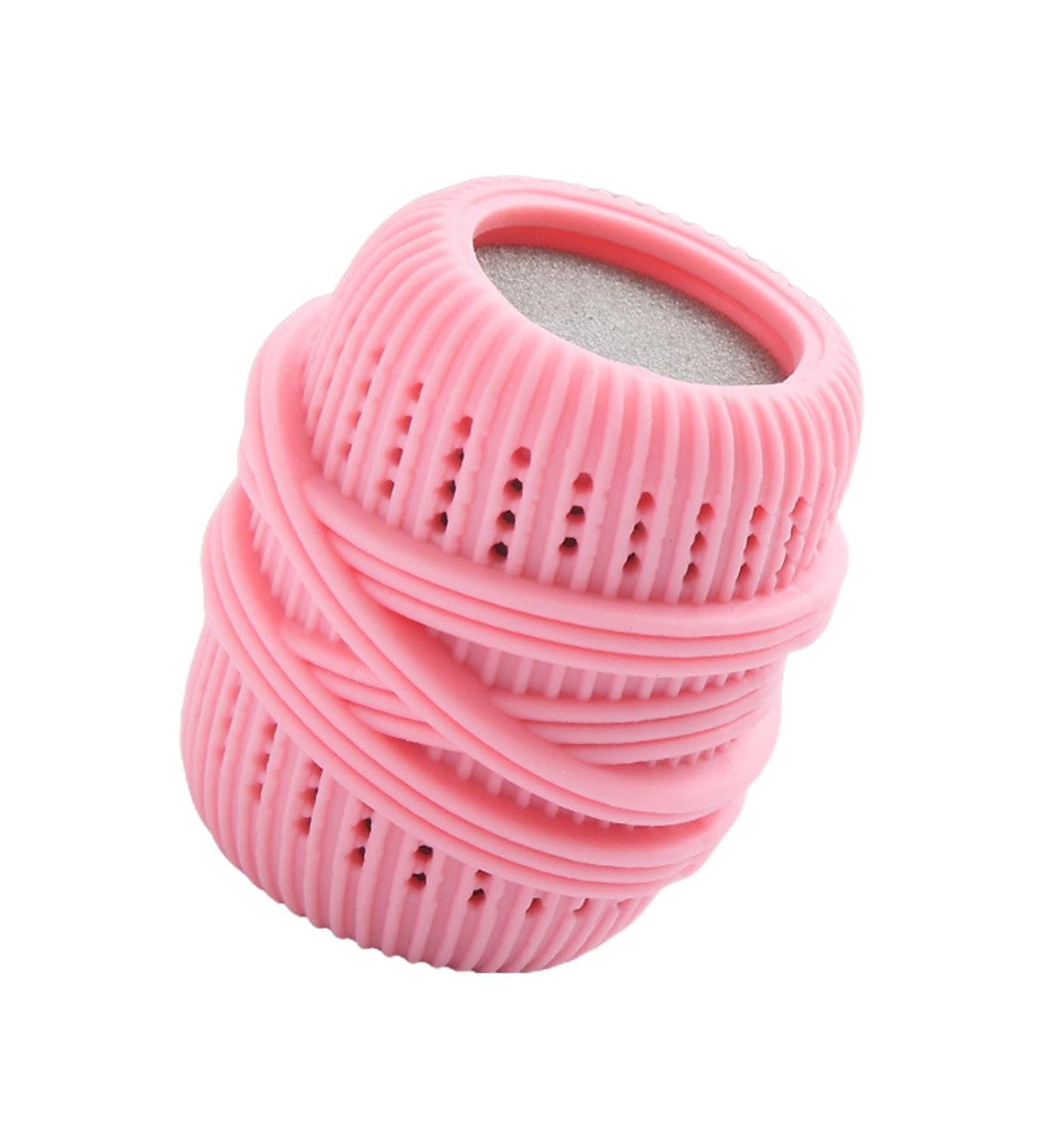 MULAIDI TPE Laundry Ball Multifunction Cleaning Remover Supplies For Bedroom Sofa Blanket Throw Blanket Cleaning Laundry Ball For Washing Machine Pink - Buy Online on SooperMarket.com