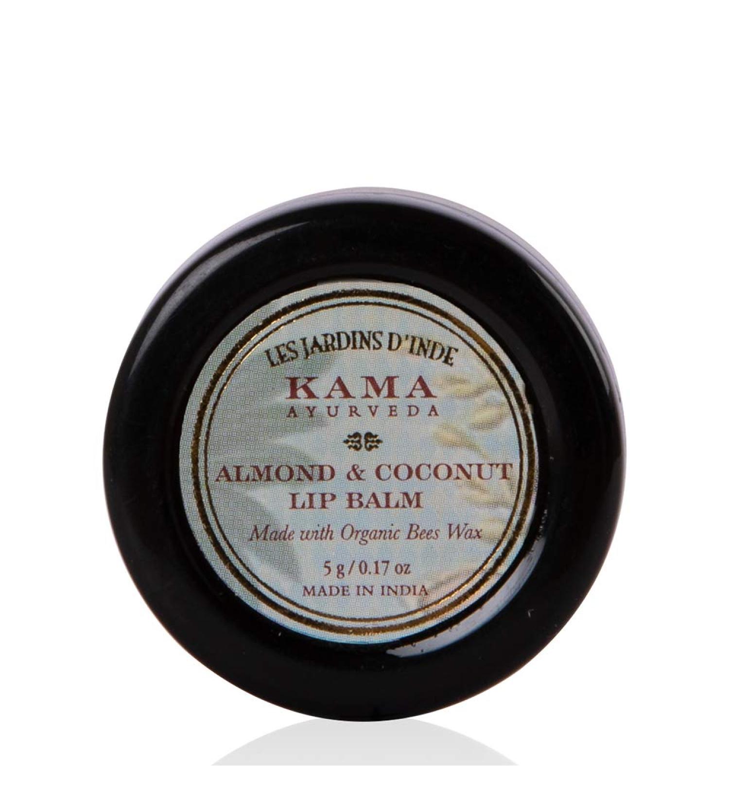 Kama Ayurveda Almond & Coconut Lip Balm | Moisturizing Lip Care 5g - Buy Online Worldwide - Buy Online on SooperMarket.com