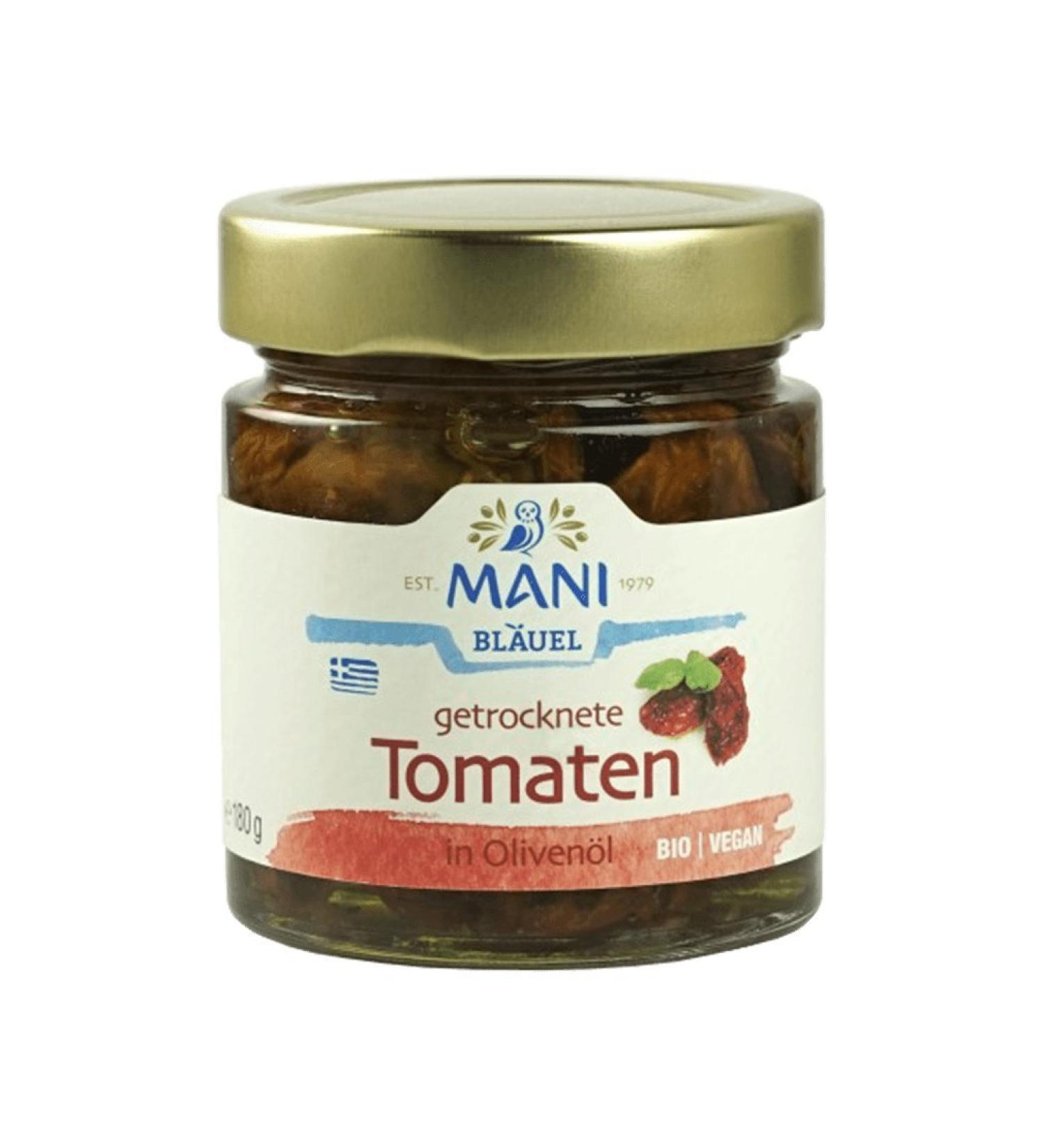 MANI Bl uel Getrocknete Tomaten in Oliven l Bio GR-BIO-03 180g (vegan) 1 x 180 gr