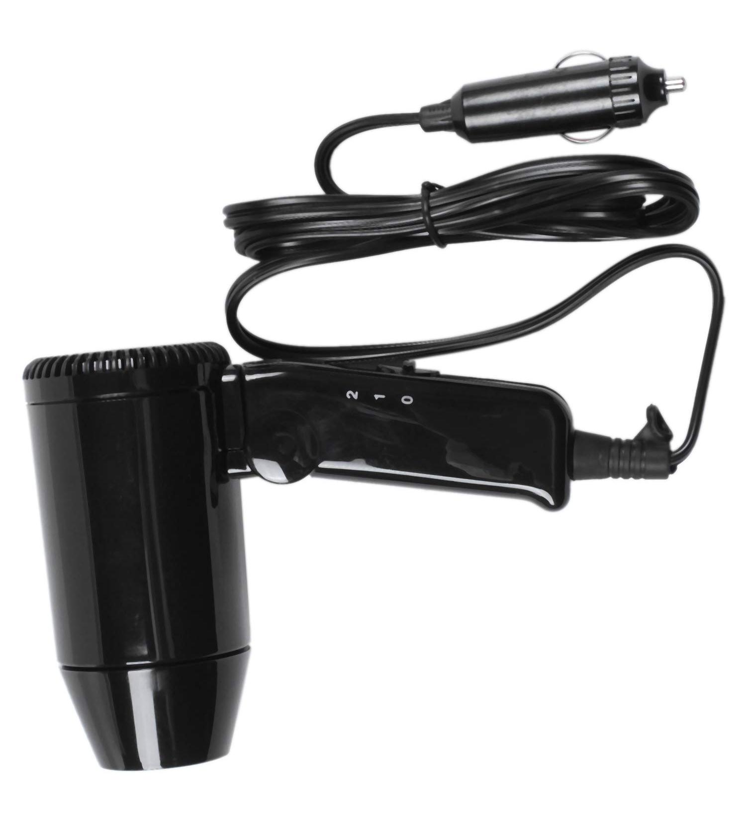 AIDIRui Car Hair Blow Dryer Heat Dc12V 216W Portable Foldable Blower Hot Wind For Travel Easy Storage Handle De-Frosting Vehicle Window - Buy Online on SooperMarket.com