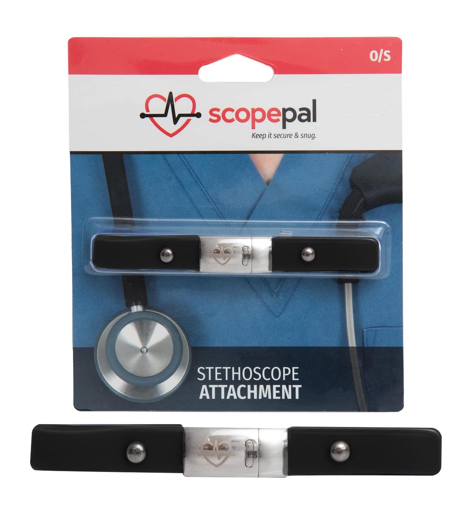 ScopePal Stethoscope Clip for Doctors & Nurses | Stethoscope Accessory Compatible with 3M Littmann Classic III, Lightweight II S.E | Black - Buy Online on SooperMarket.com